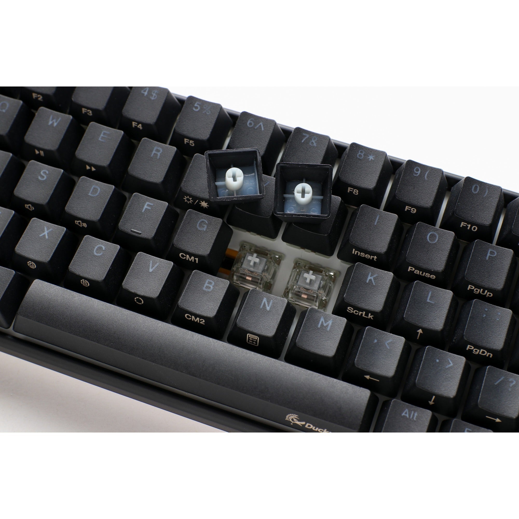 Ducky one 3 classic sf, toetsenbord (zwart wit, us lay-out, cherry mx brown, rgb led, double-shot pbt, hot-swappable, quack mechanics, 65%)
