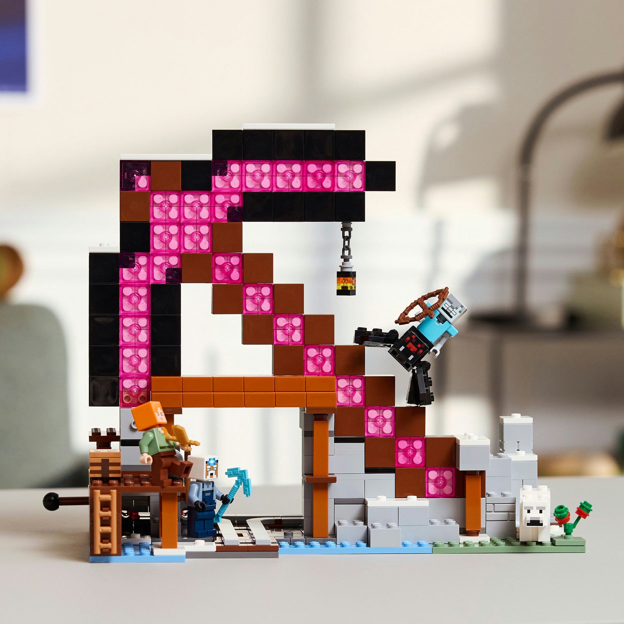 Lego minecraft de pikhouweelmijn bouwpakket voor kinderen - 21277