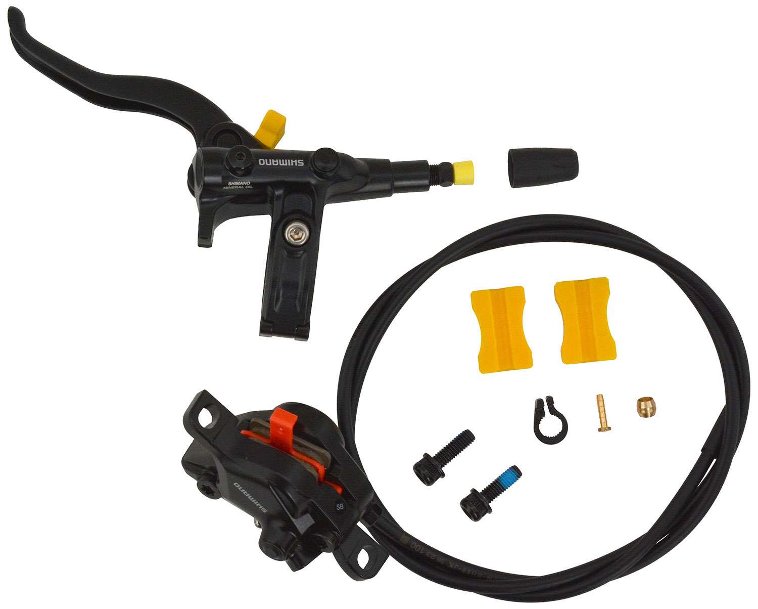 Shimano Deore BL-M4100 + BR-MT410 hydraulisch voor 2P