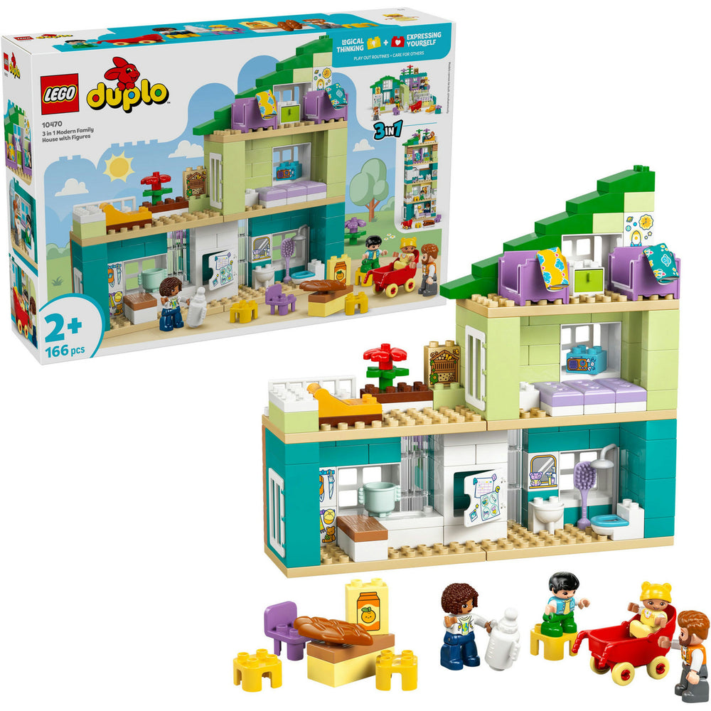 Lego duplo town 10470 - woonhuis - 3-in-1 - inclusief figuren