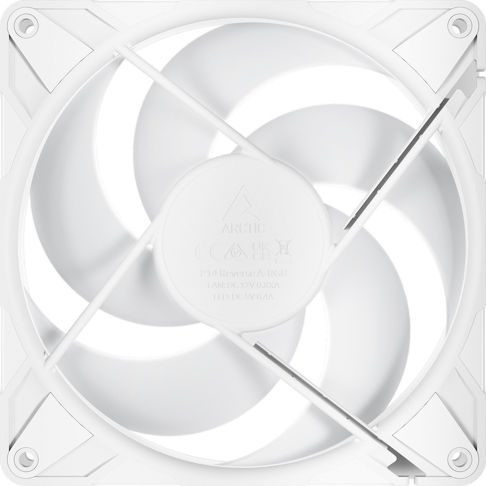 Arctic p14 pro reverse a-rgb case fan (wit, 140 x 140 x 30 mm, pwm)