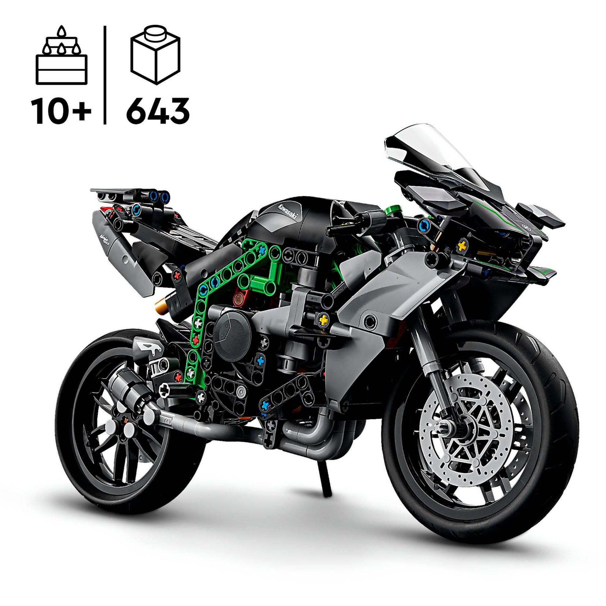 Lego technic 42170 kawasaki ninja h2r motor