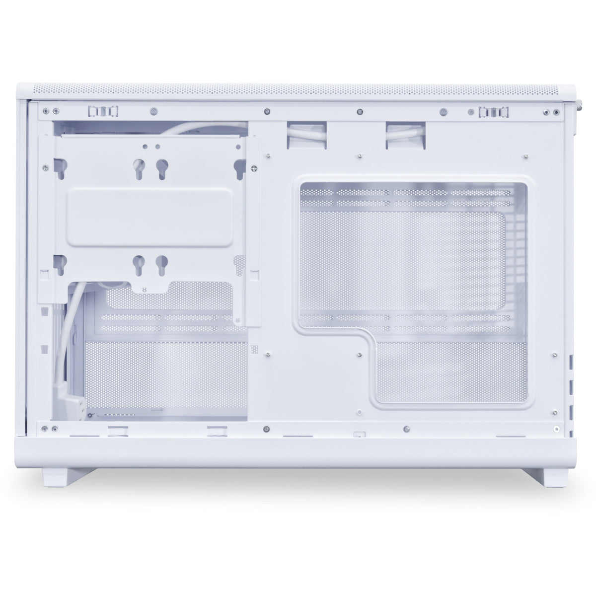 Lian li a3-matx white (wood edition) midi tower behuizing (wit houtkleur | 2x usb-a | 1x usb-c | tempered glass)