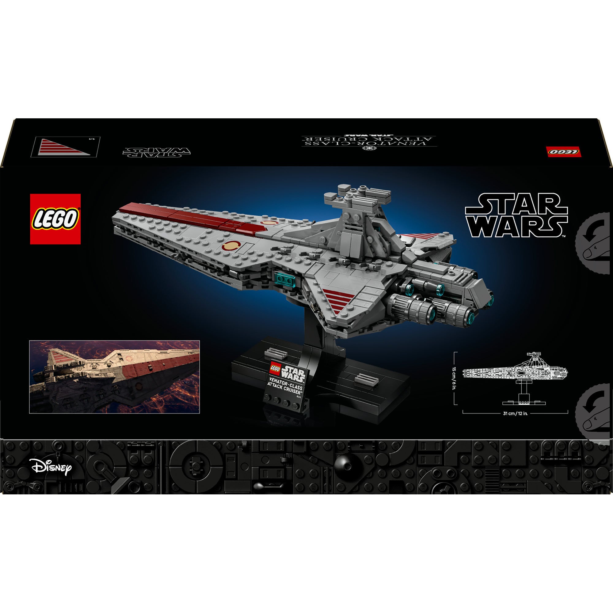 Lego star wars venator-class attack cruiser - bouwpakket voor volwassenen en decoratie - 75441