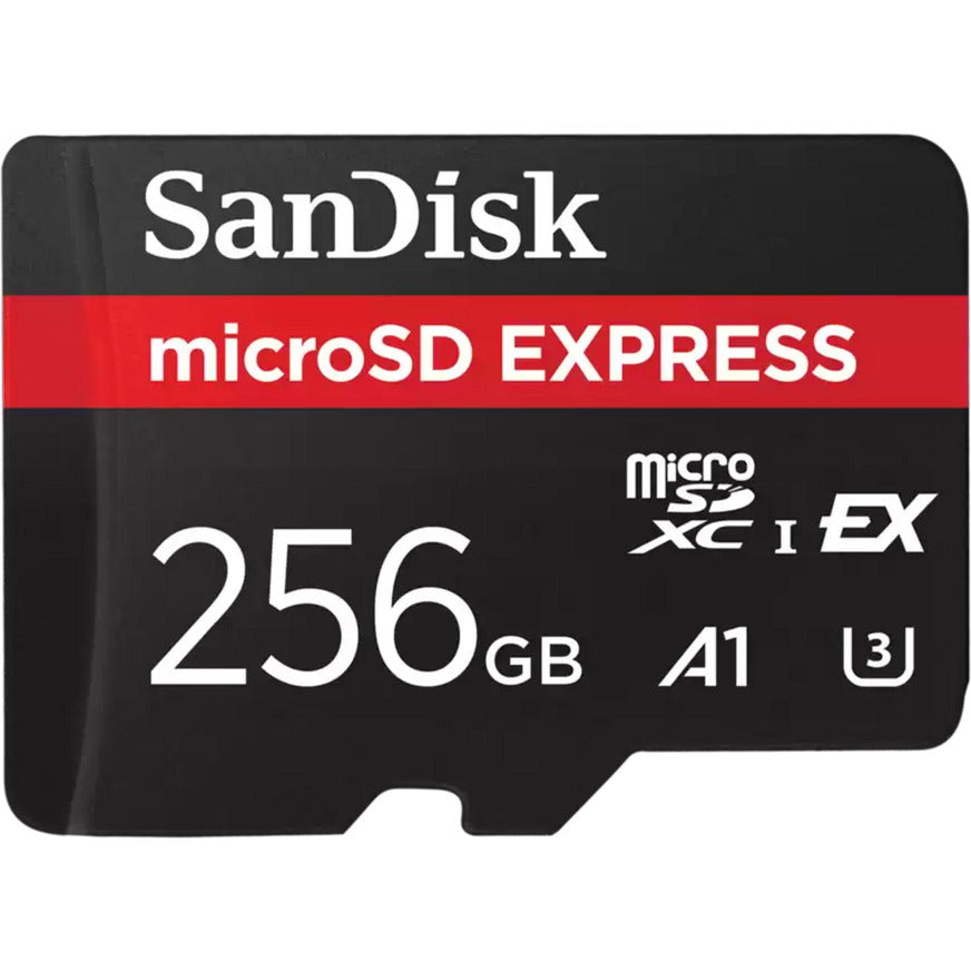 Sandisk microsd express 256 gb geheugenkaart (zwart, class 3 (u3))