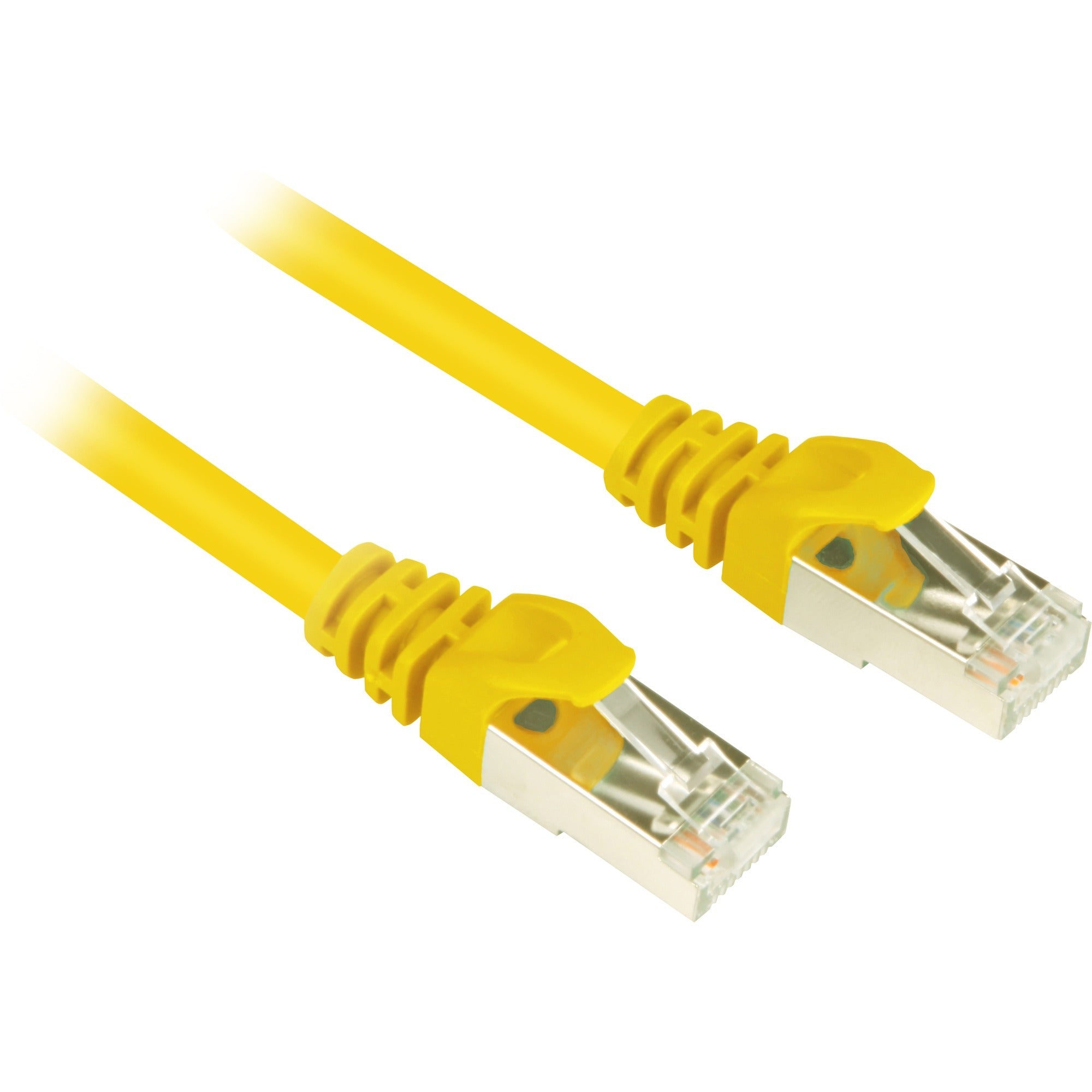 Sharkoon cat.6 netwerkkabel (geel, 5 meter, sftp, rj-45)