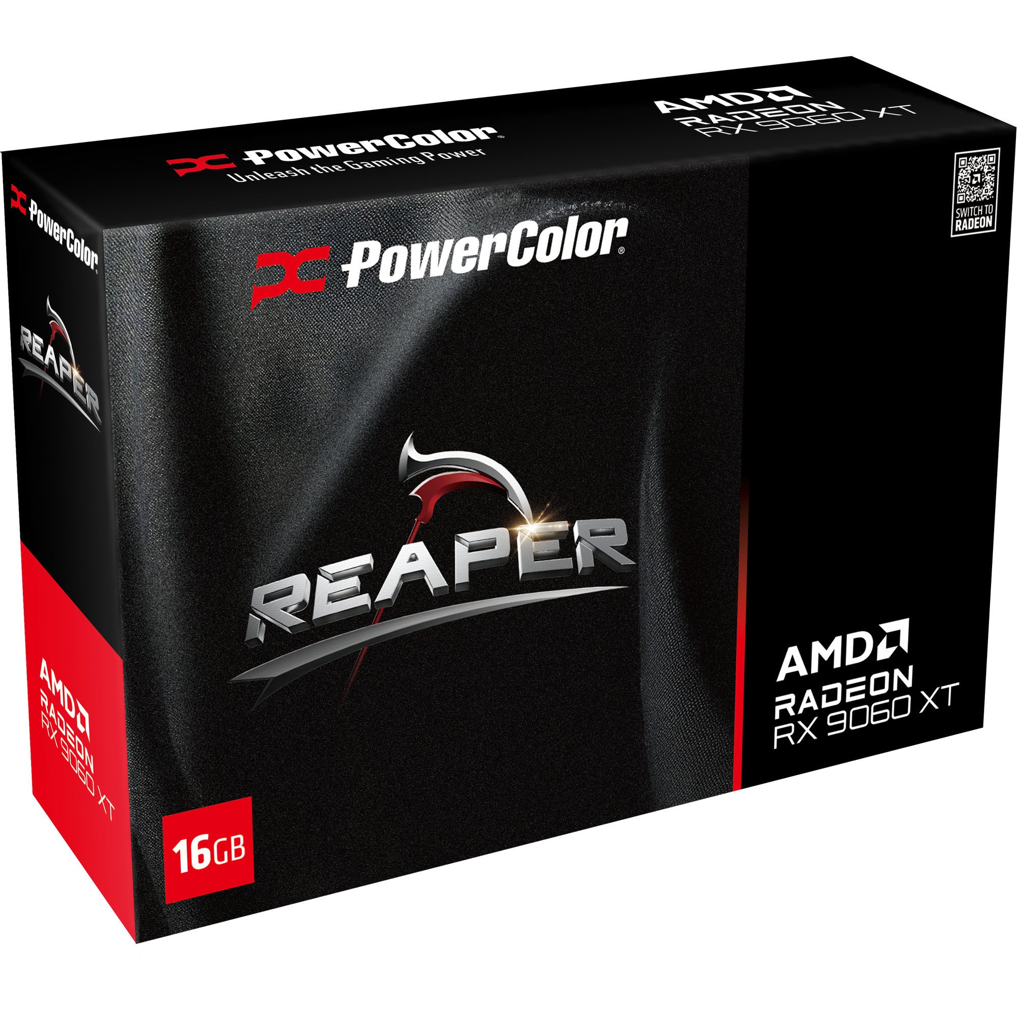 Powercolor radeon rx 9060 xt reaper 16g grafische kaart (2x displayport, 1x hdmi)