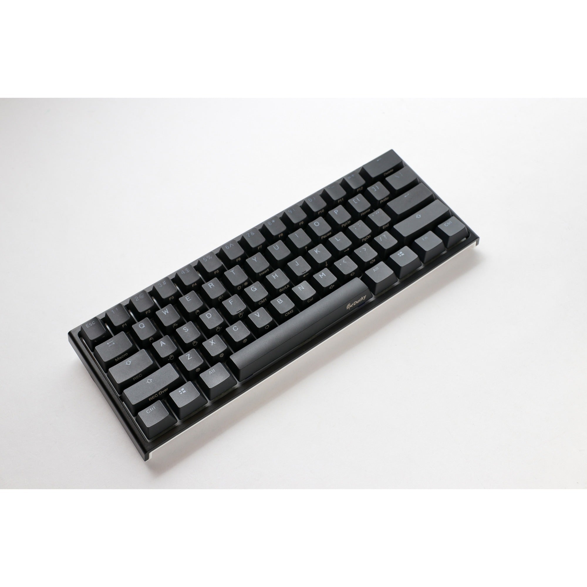 Ducky one 2 pro mini classic, gaming toetsenbord (zwart, us lay-out, cherry mx silent red, rgb led, double-shot pbt, quack mechanics, 60%)