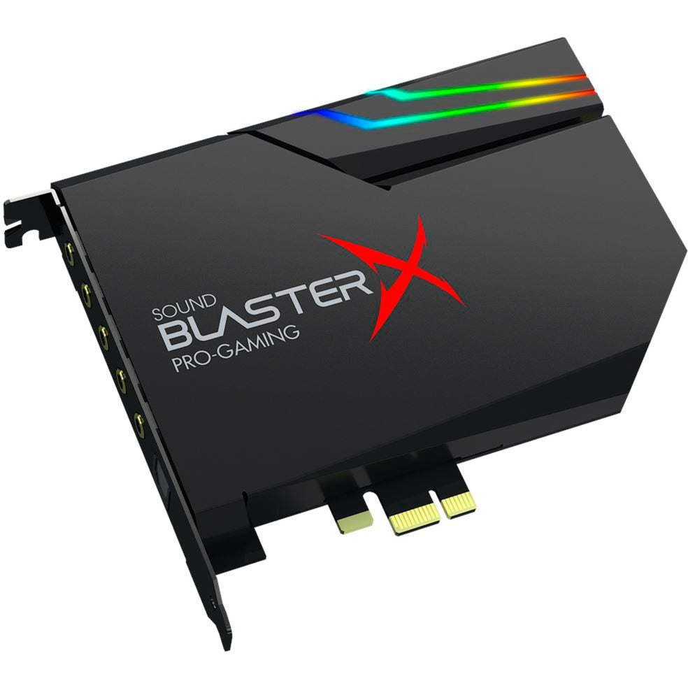 Creative sound blasterx ae-5 plus geluidskaart (zwart, rgb leds)
