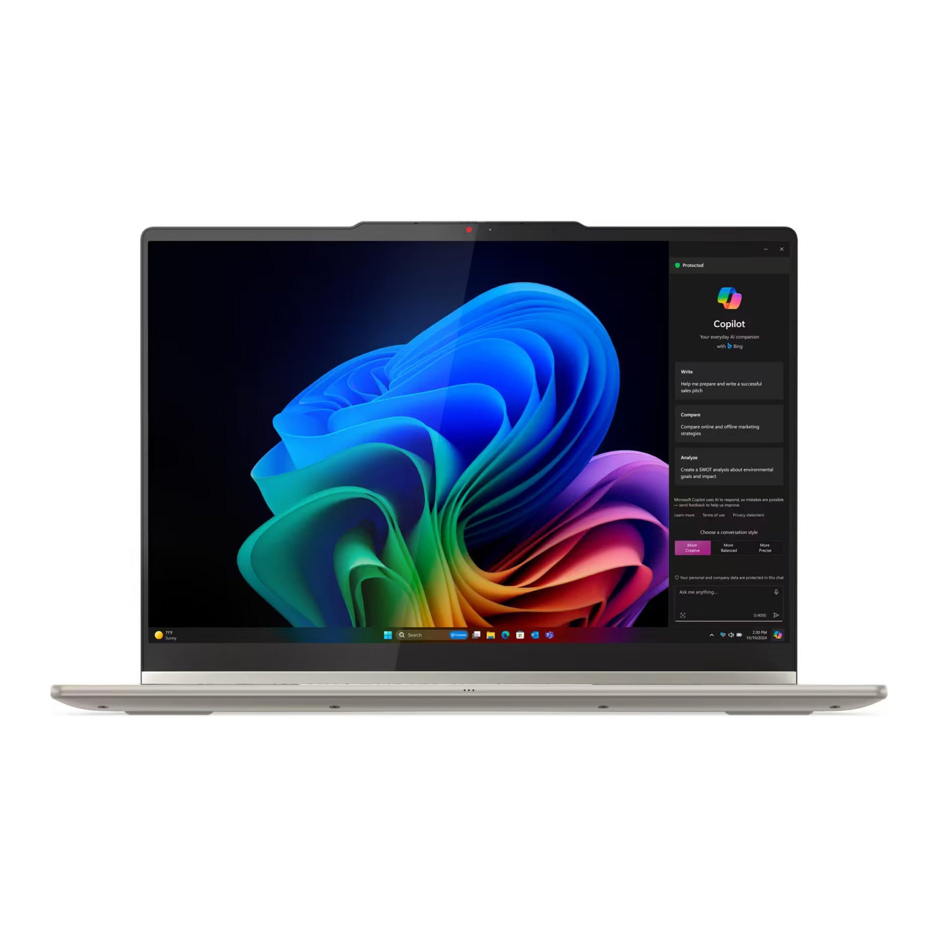 Lenovo yoga 7 2-in-1 14ill10 (83jq00fvmh) 14 copilot+ laptop (hoogglans wit | core ultra 5 226v | intel arc graphics 130v | 16 gb | 512 gb ssd | touch)