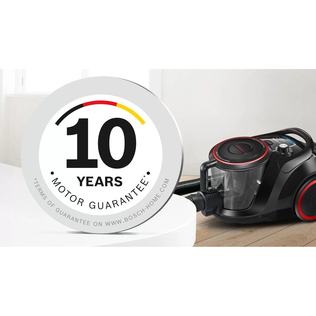 Bosch Series 6 Bagless Vacuum Cleaner BGS41POW1 (Black Red)