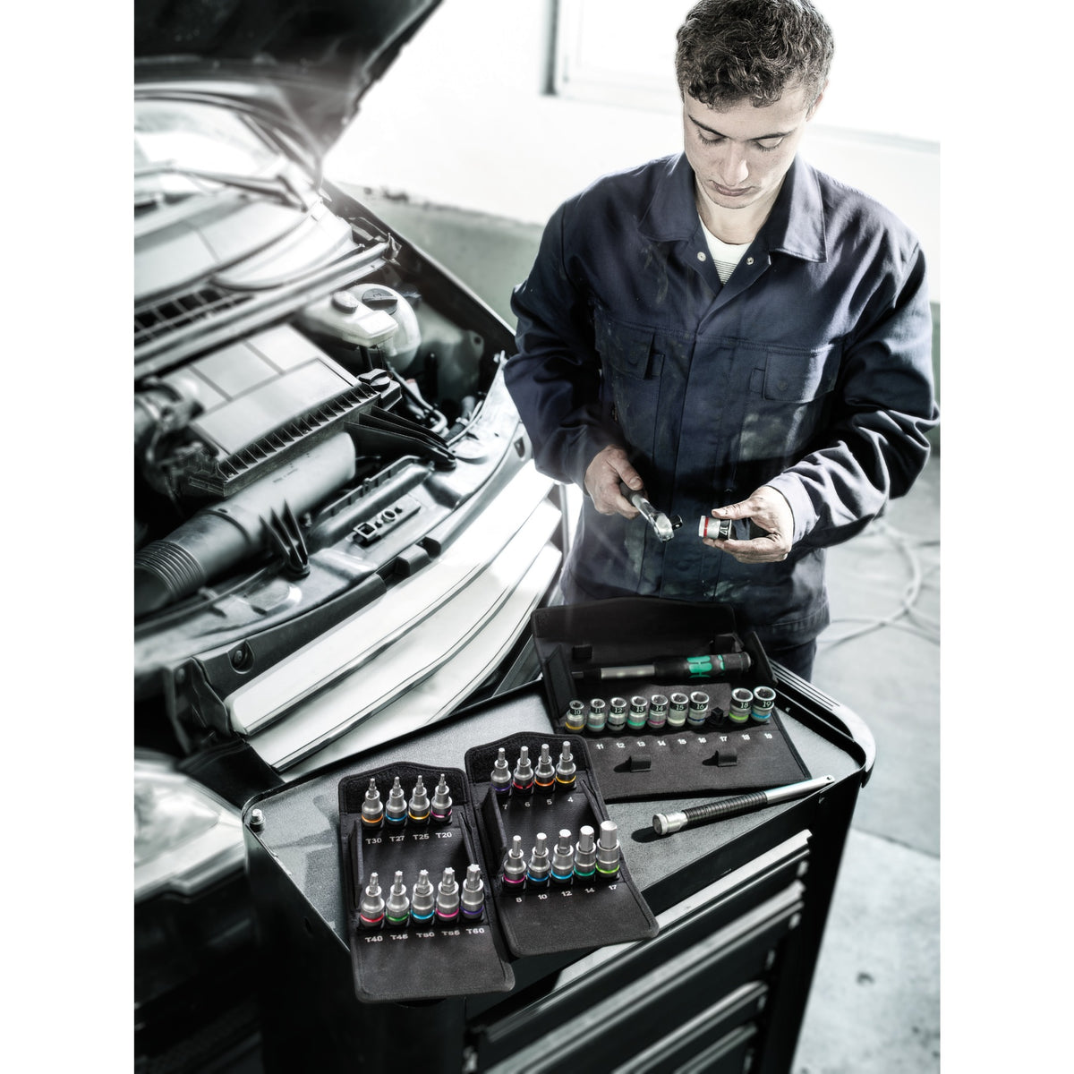 Wera 8790 HMC HF 1 Zyklop Socket Wrench Set (10-piece)