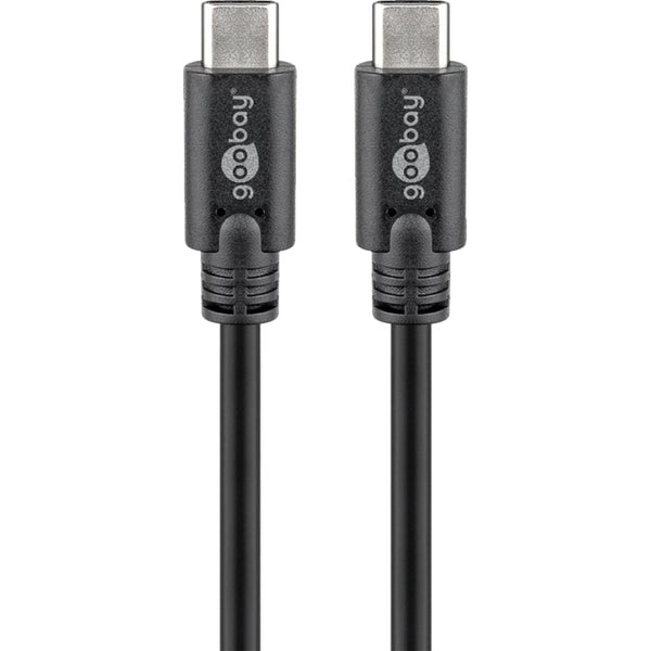 Goobay sync charge super speed usb-c kabel (zwart, 1,5 meter)