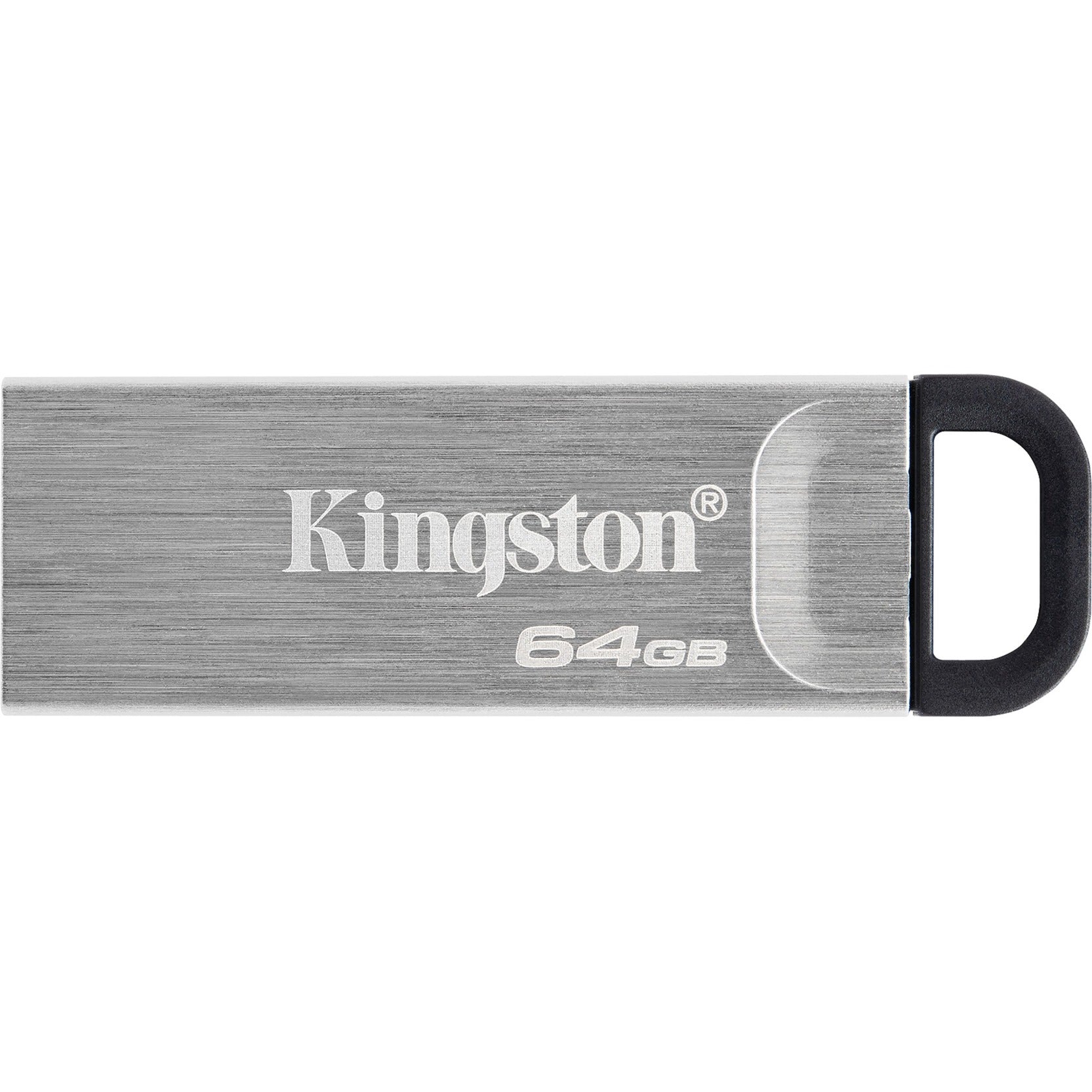 Kingston dtkn 64gb datatraveler kyson, 64 gb, usb 3.2, 200 60 mb s, zonder dop, zilver