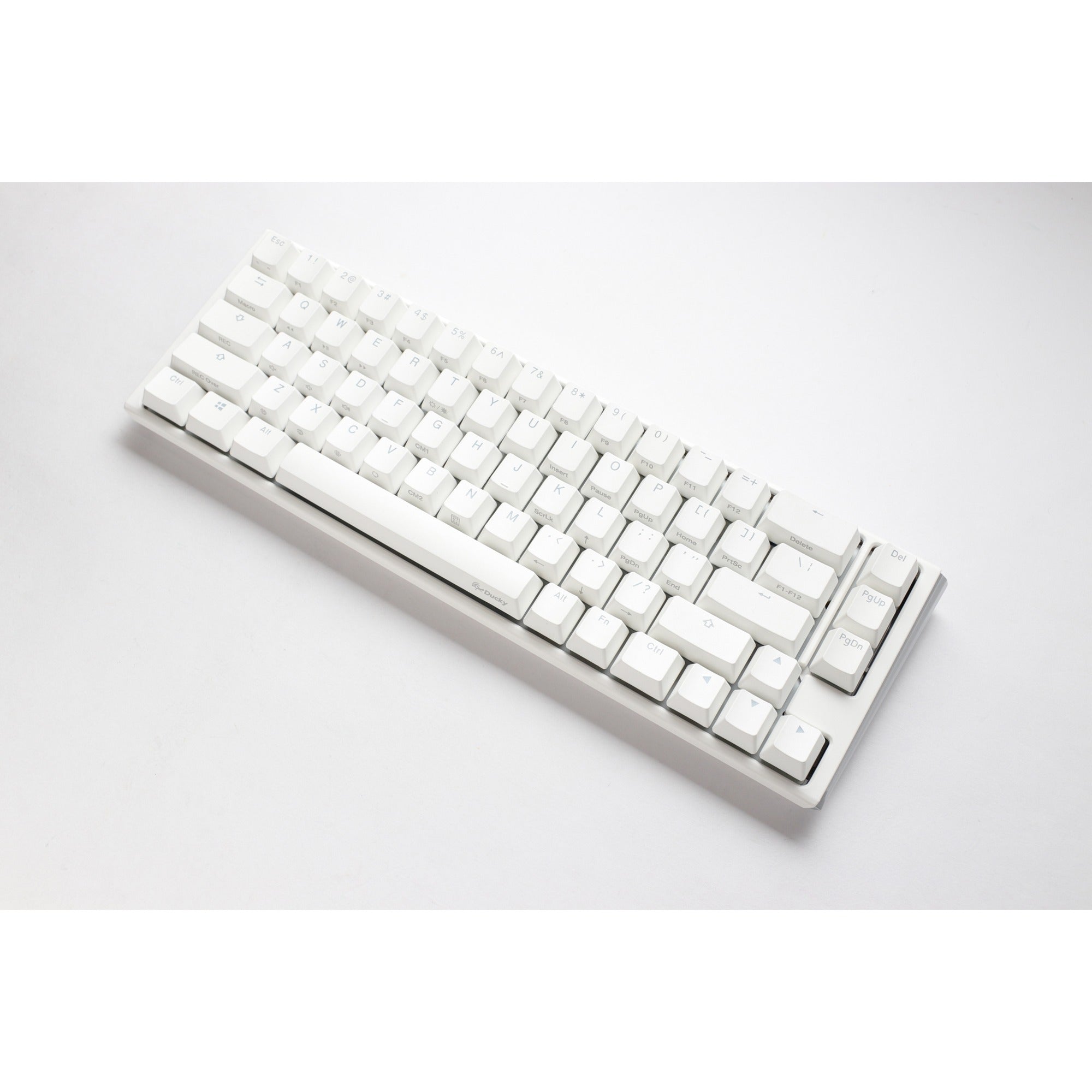 Ducky one 3 classic pure white sf, toetsenbord (wit, us lay-out, cherry mx brown, rgb led, double-shot pbt, hot-swappable, quack mechanics, 65%)