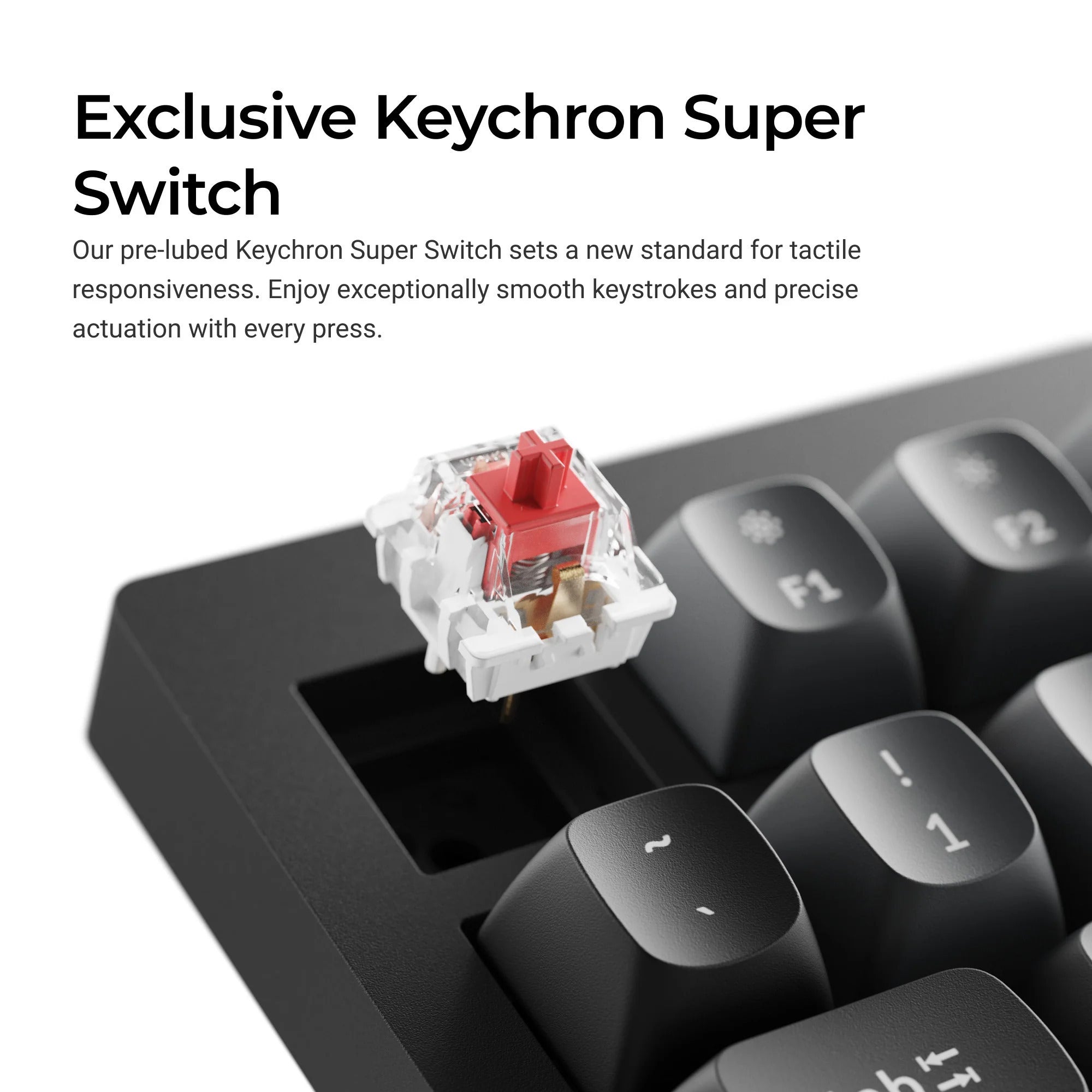 Keychron v6w-d3 8k qmk wired custom mechanical keyboard (zwart, us lay-out (qwerty), super brown, 100%, rgb leds, double-shot pbt, hot swap, 8k, knop)
