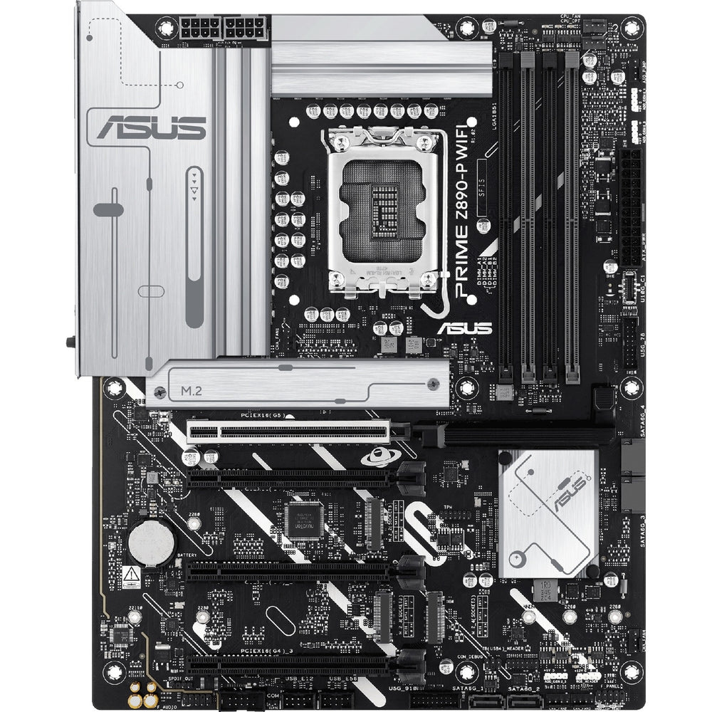 Asus prime z890-p wifi socket 1851 moederbord (raid, 2.5gb-lan, wi-fi 7, bt, sound, atx)