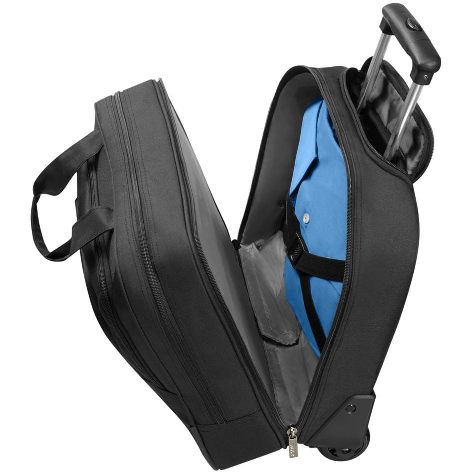 American Tourister black polyester trolley