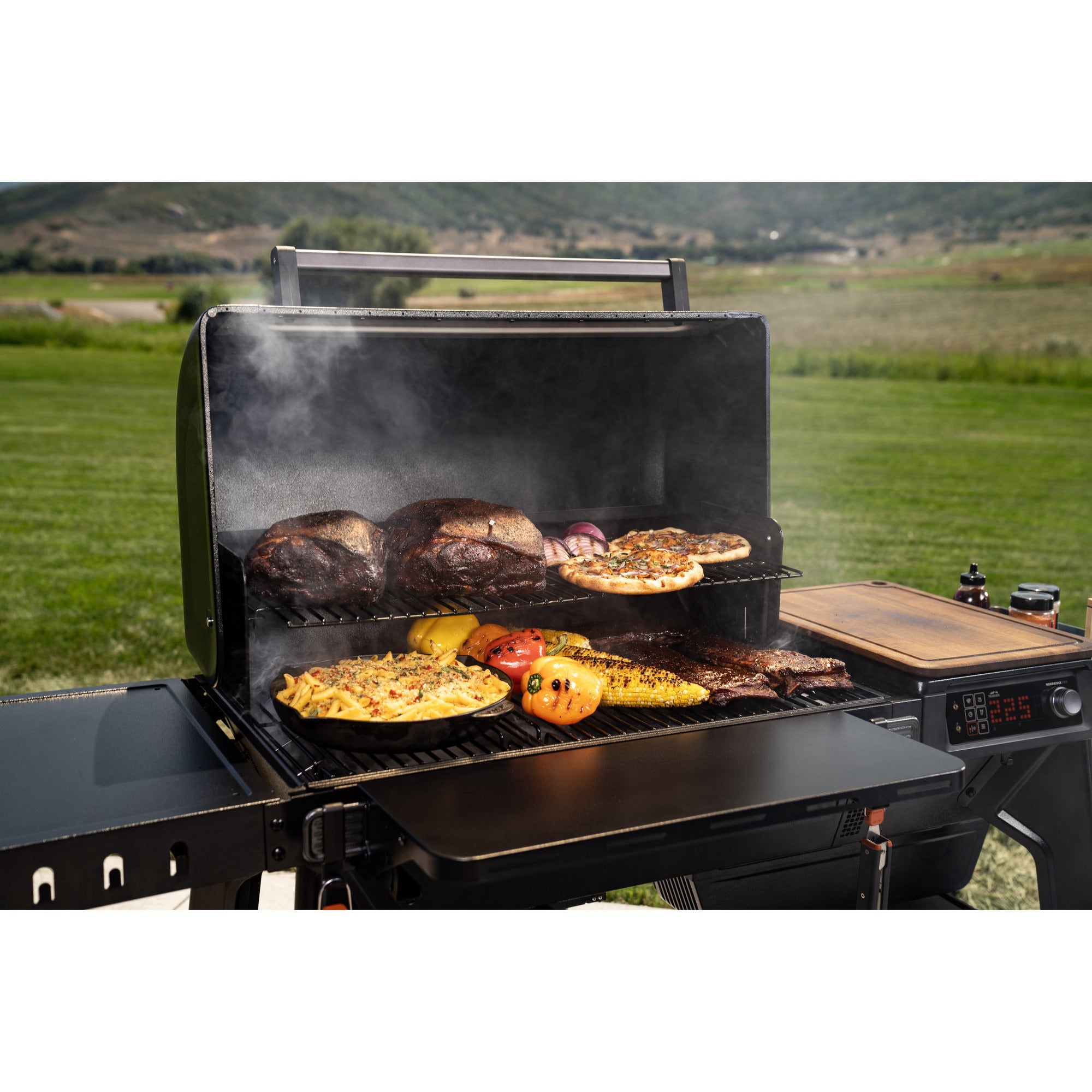 Traeger woodridge pro pellet barbecue (zwart, wifire)