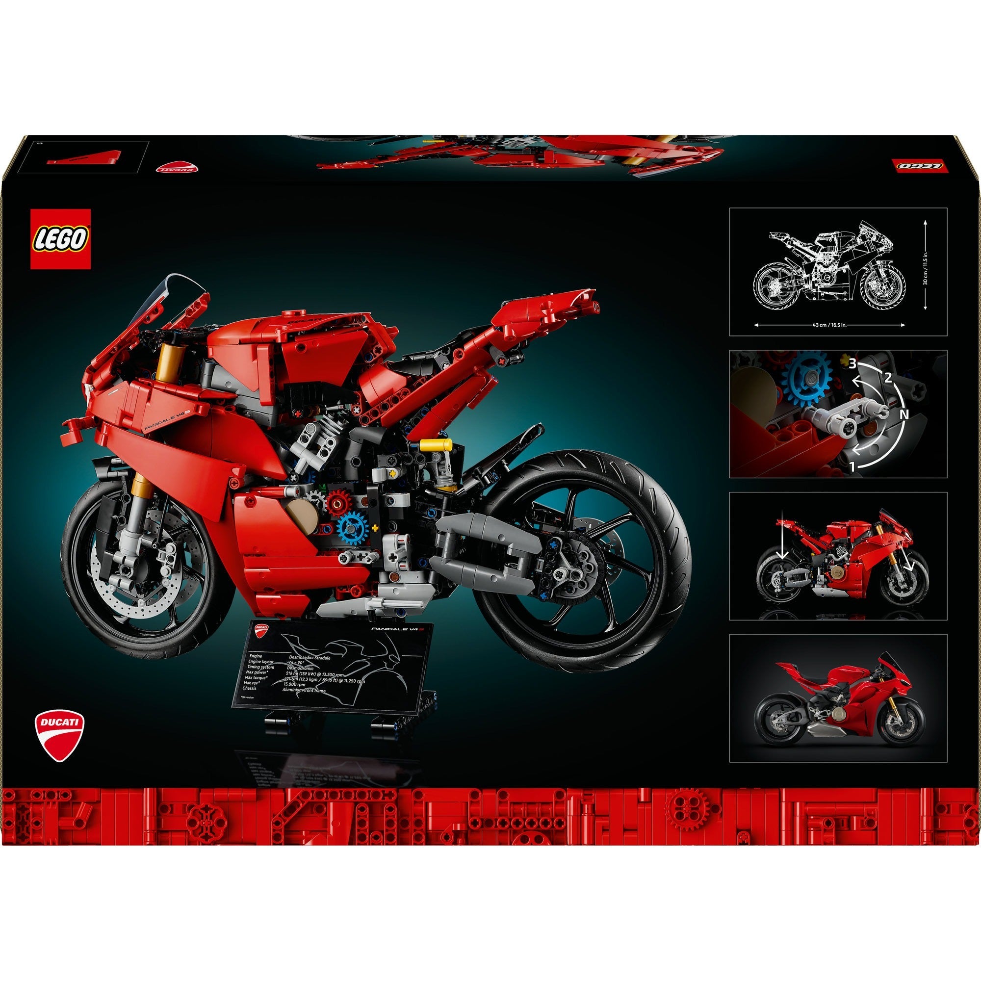 Lego technic 42202 ducati panigale v4 motor