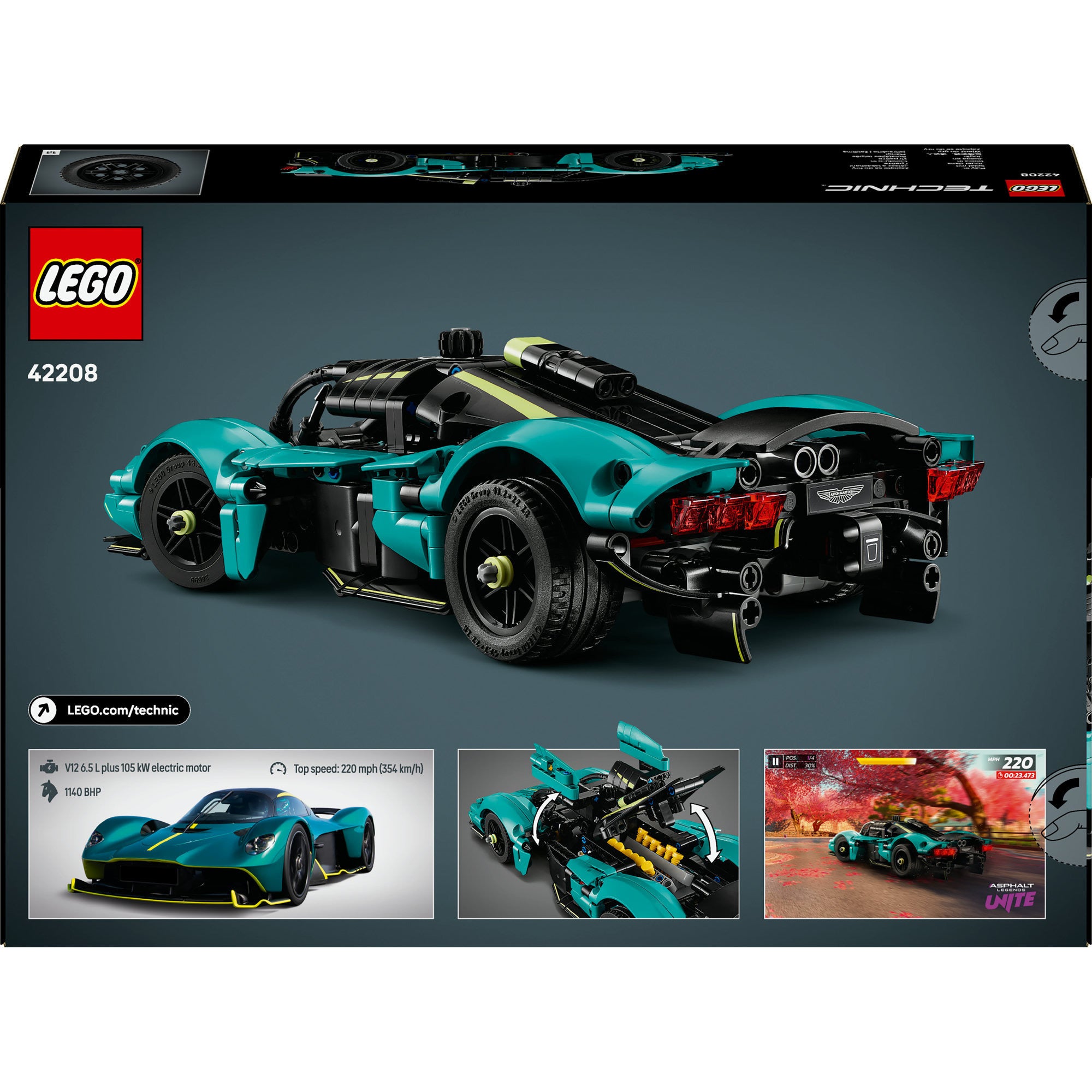 Lego ® technic aston martin valkyrie modelautoset - 42208