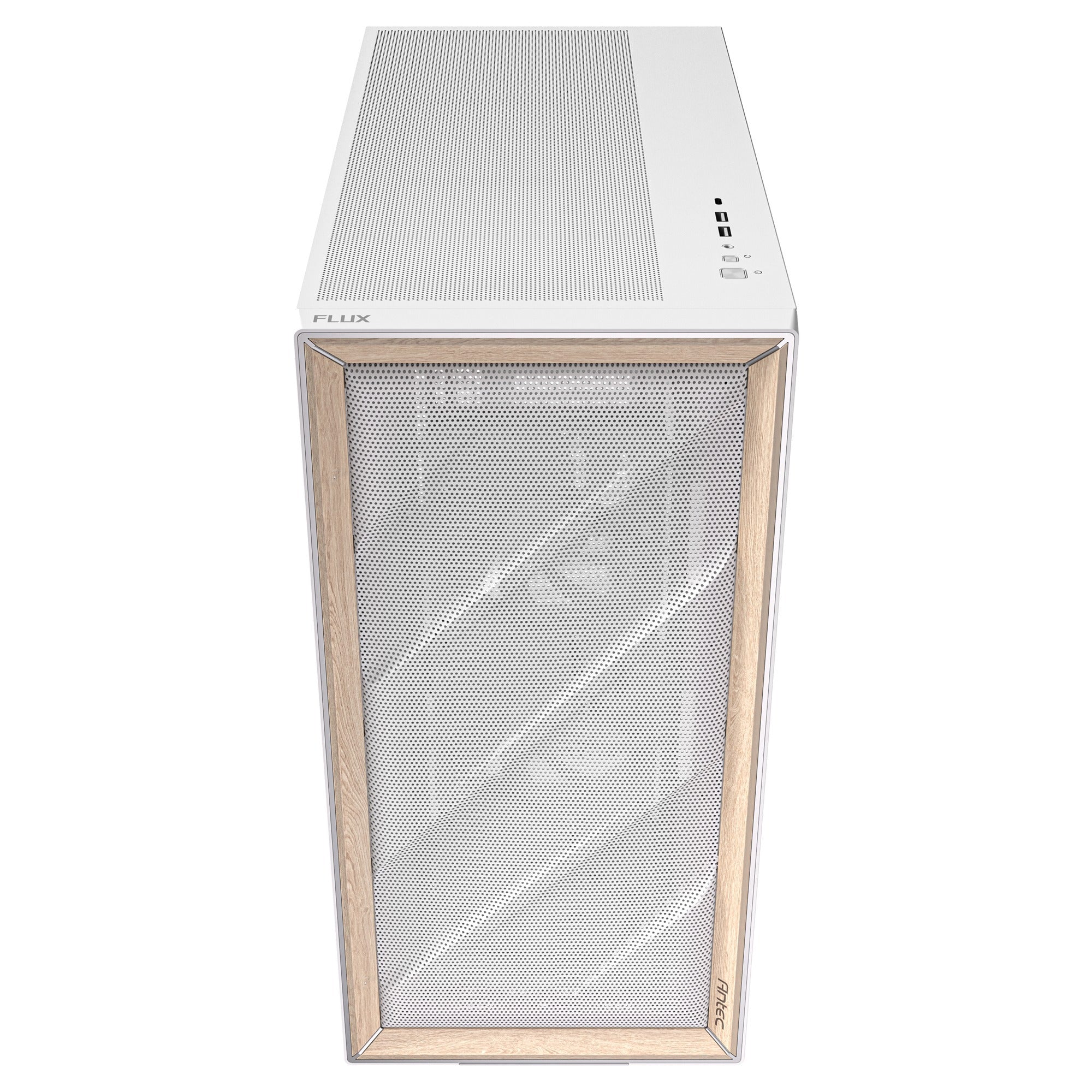 Antec flux midi tower behuizing (wit | 2x usb-a | 1x usb-c | tempered glass)