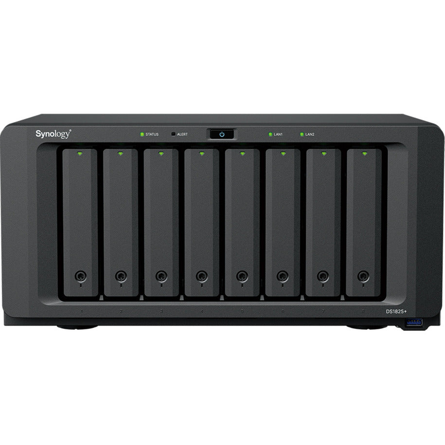 Synology diskstation ds1825+ nas (zwart, 2x lan, usb)