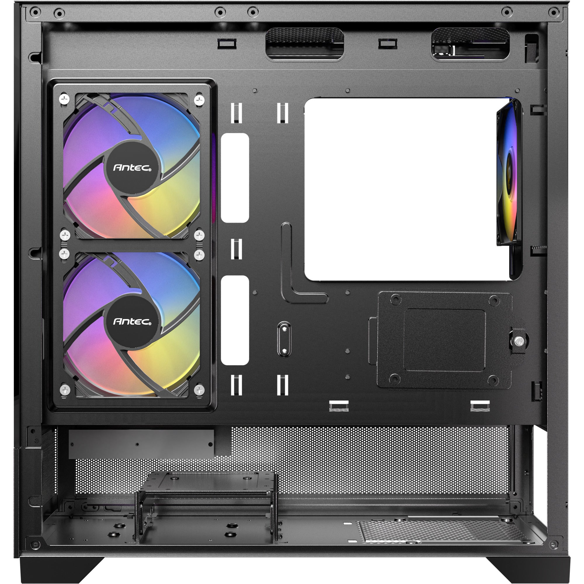Antec cx500m argb mini tower behuizing (zwart | 2x usb-a | 1x usb-c | tempered glass)