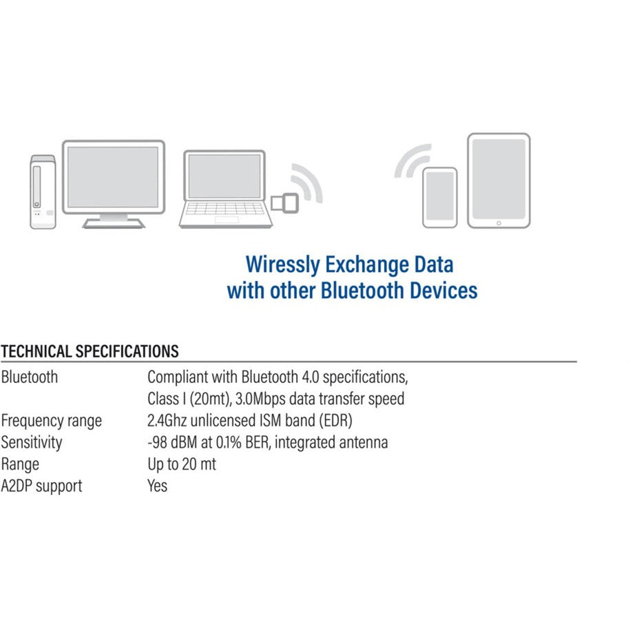 ACT Connectiviteit Connectiviteit USB Bluetooth-adapter