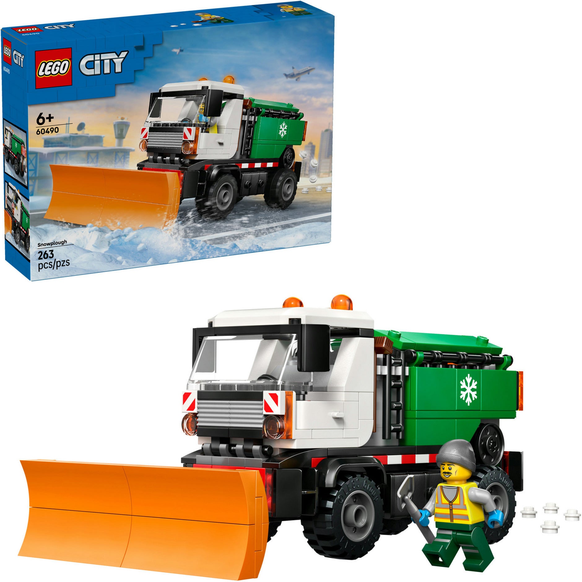 Lego city - sneeuwschuiver bouwset - winter speelgoed voor kinderen - 60490