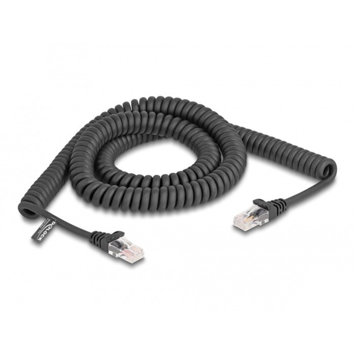 DeLOCK DeLOCK RJ-45 Spiraalkabel mannelijk naar mannelijk Cat.5e
