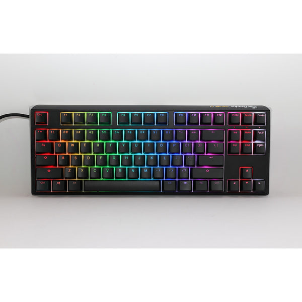 Ducky one 3 classic tkl rgb mechanisch toetsenbord (zwart, us lay-out (qwerty), cherry mx speed silver, 80% (tkl), rgb leds, double-shot pbt, hot-swappable, quack mechanics)