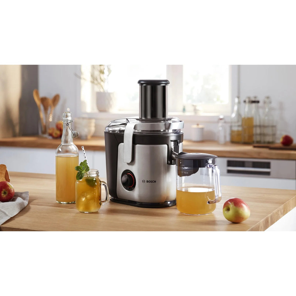 Bosch sapcentrifuge vitajuice 4 1000 w (zilver zwart)