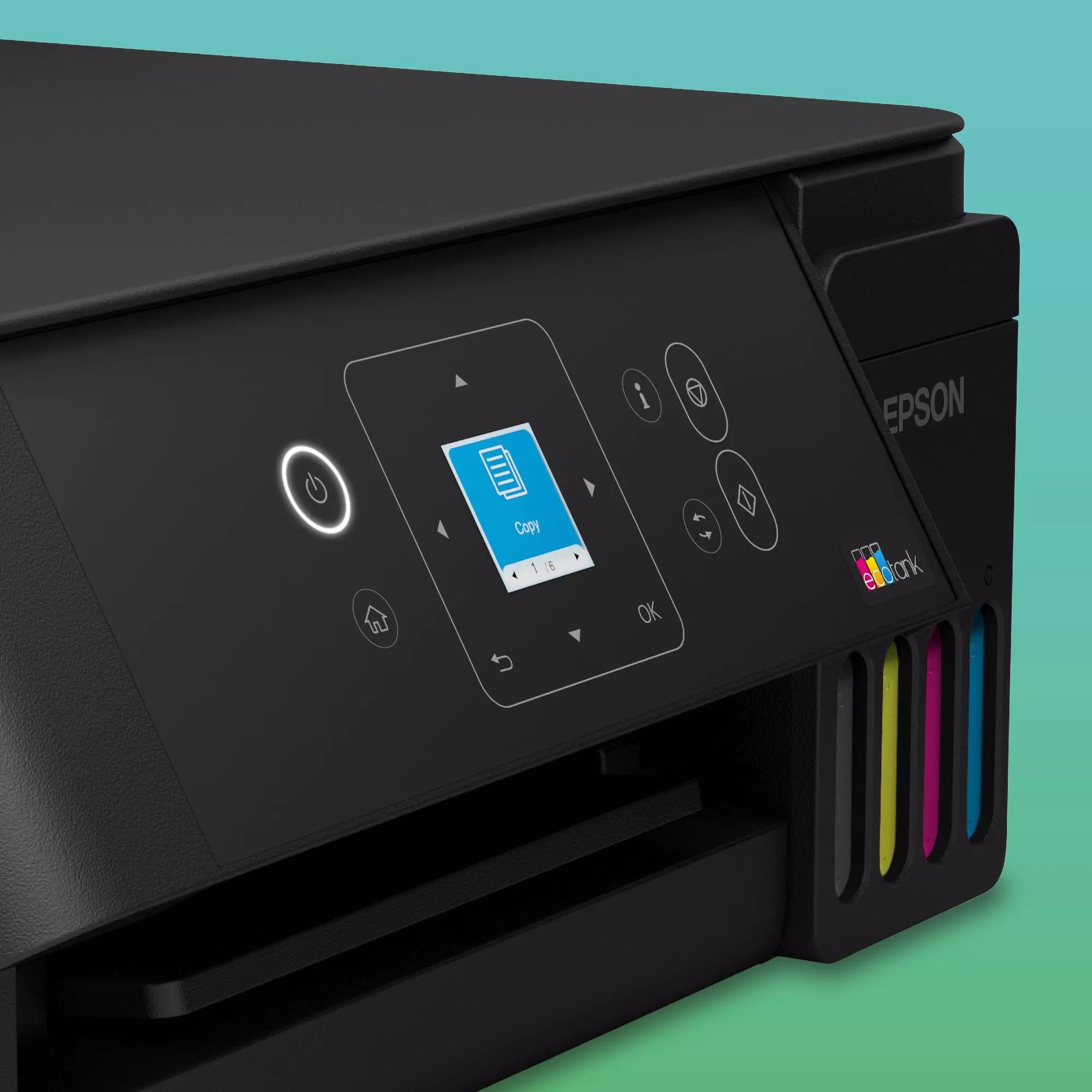 Epson ecotank et-2922 all-in-one inkjetprinter (zwart, scannen, kopiëren, wi-fi, inclusief tot 3 jaar inkt, c11cl63416)