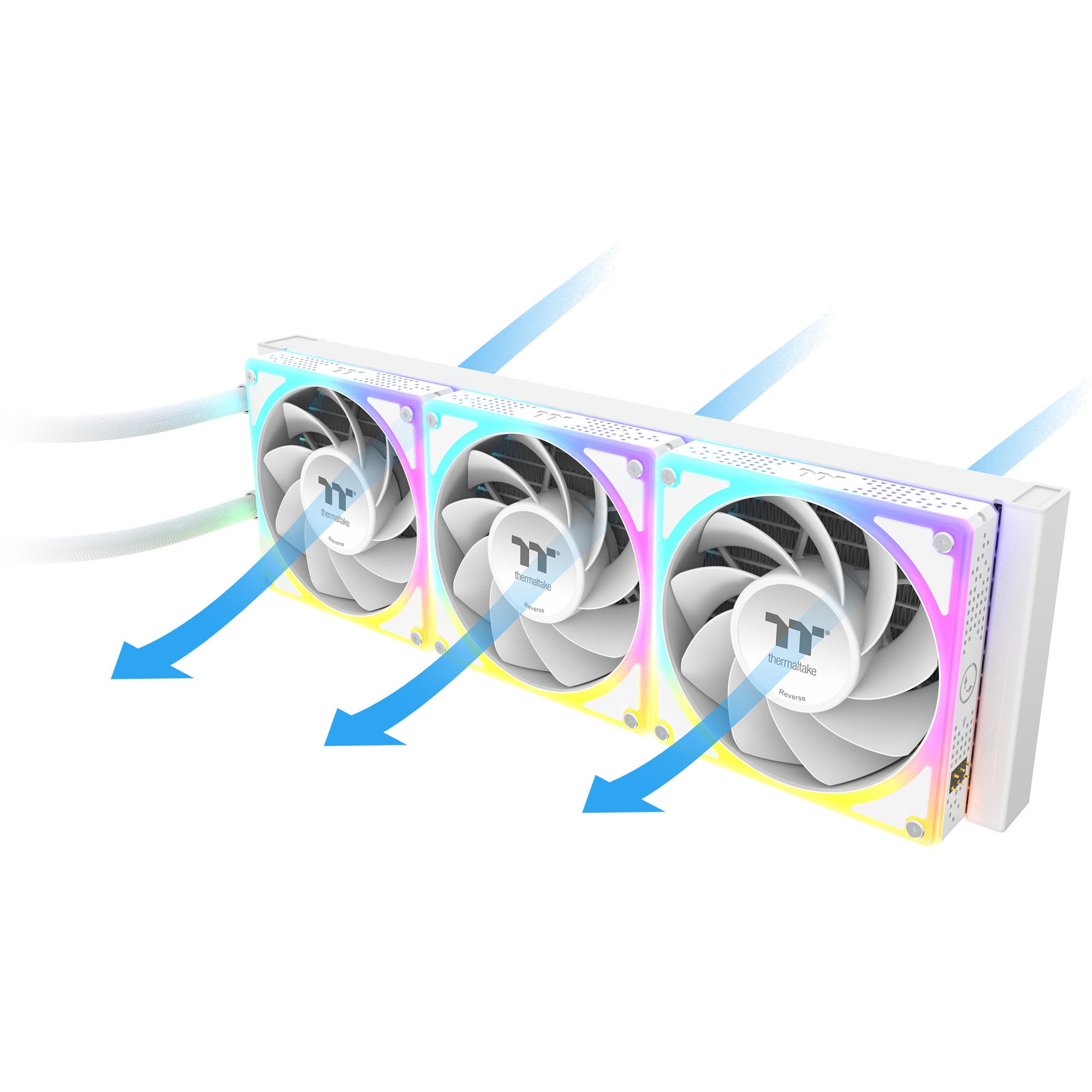 Thermaltake magcurve 360 ultra argb sync aio liquid cooler - snow edition waterkoeling (wit)