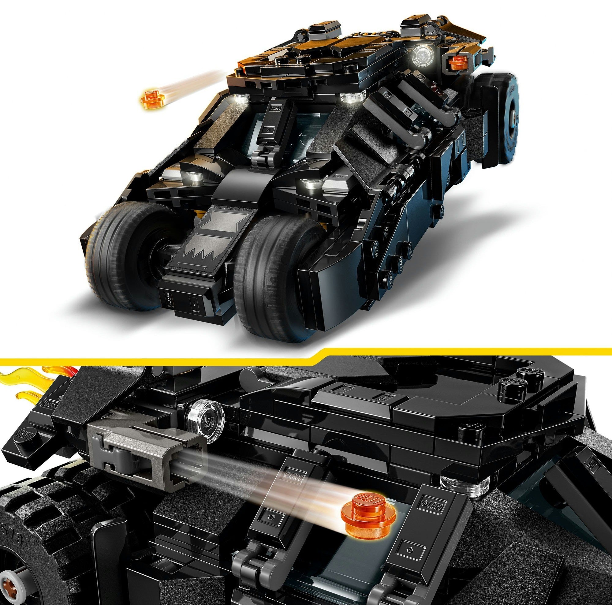 Lego dc 76303 batman tumbler vs. two-face en de joker