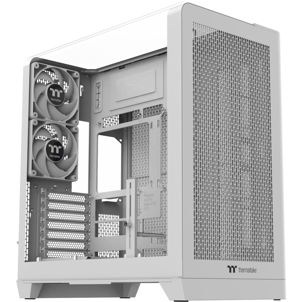 Thermaltake view 390 air snow midi tower behuizing (wit | 2x usb-a | 1x usb-c | tempered glass)