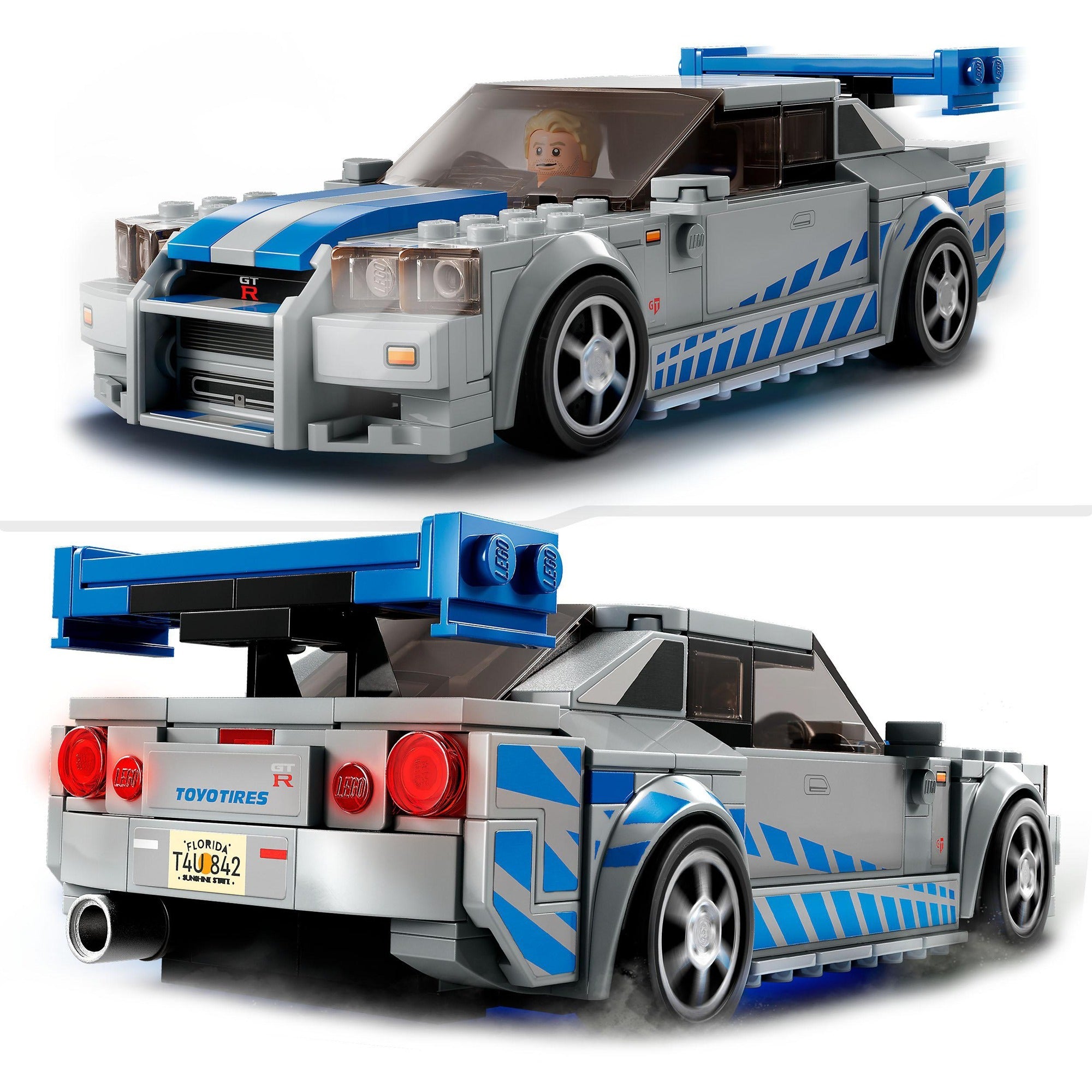 Lego speed champions - 2 fast 2 furious nissan skyline gt-r (r34) constructiespeelgoed (76917)