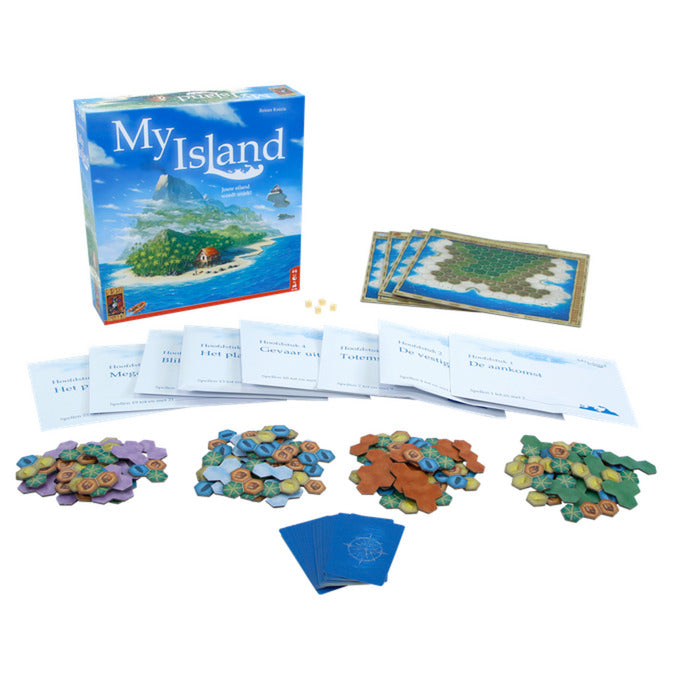 999games 999 games my island bordspel (nederlands, 2 - 4 spelers, 30 minuten, vanaf 10 jaar)