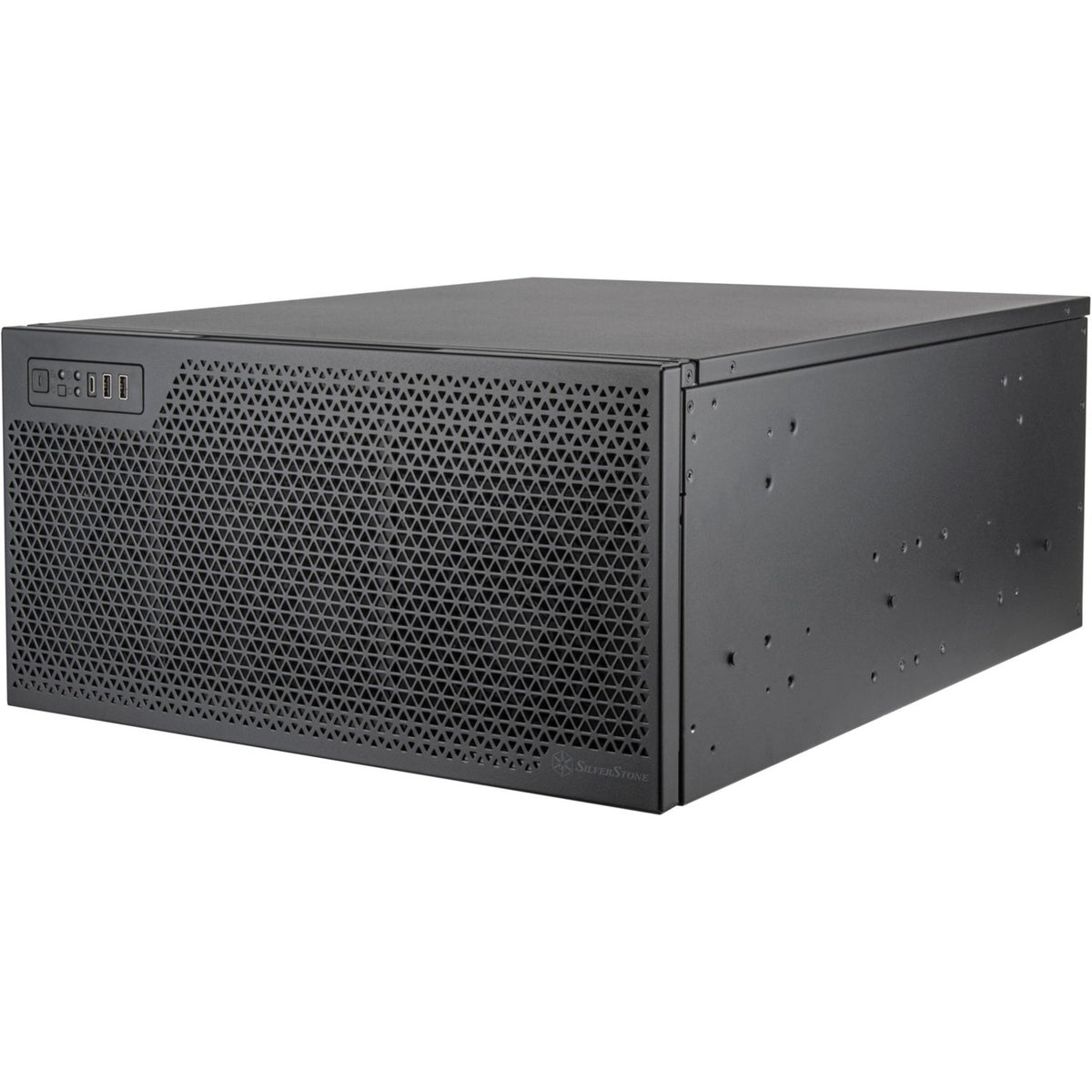Silverstone rm52 server behuizing (zwart | 2x usb-a | 1x usb-c)