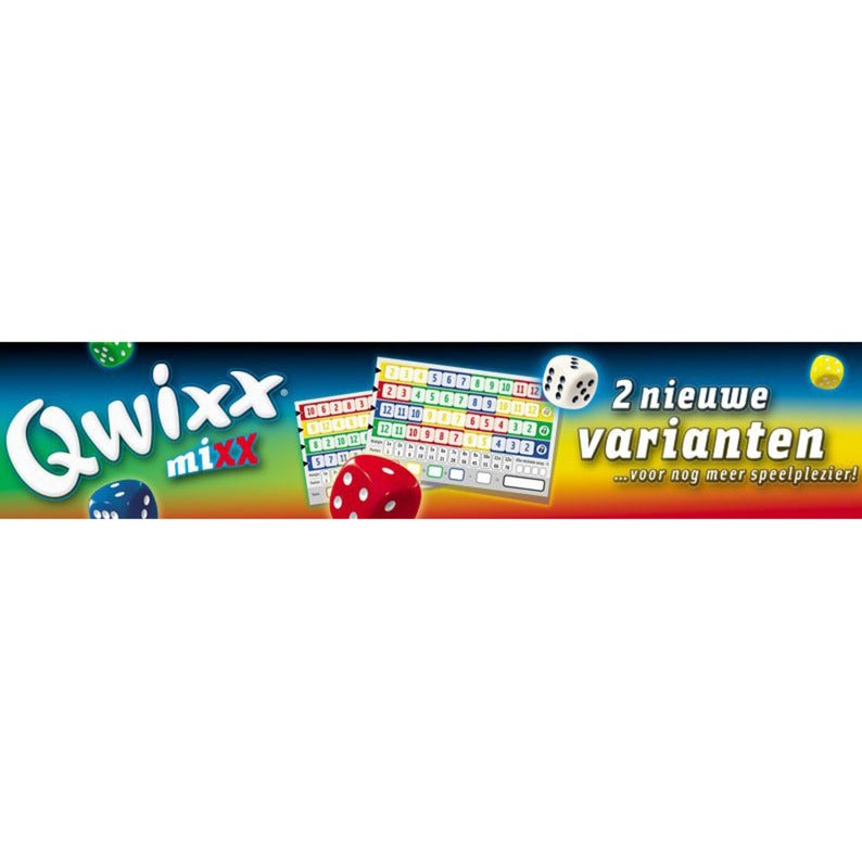 White goblin games qwixx mixx dobbelspel (nederlands, uitbreiding, 2 - 5 spelers, 15 minuten, vanaf 8 jaar)
