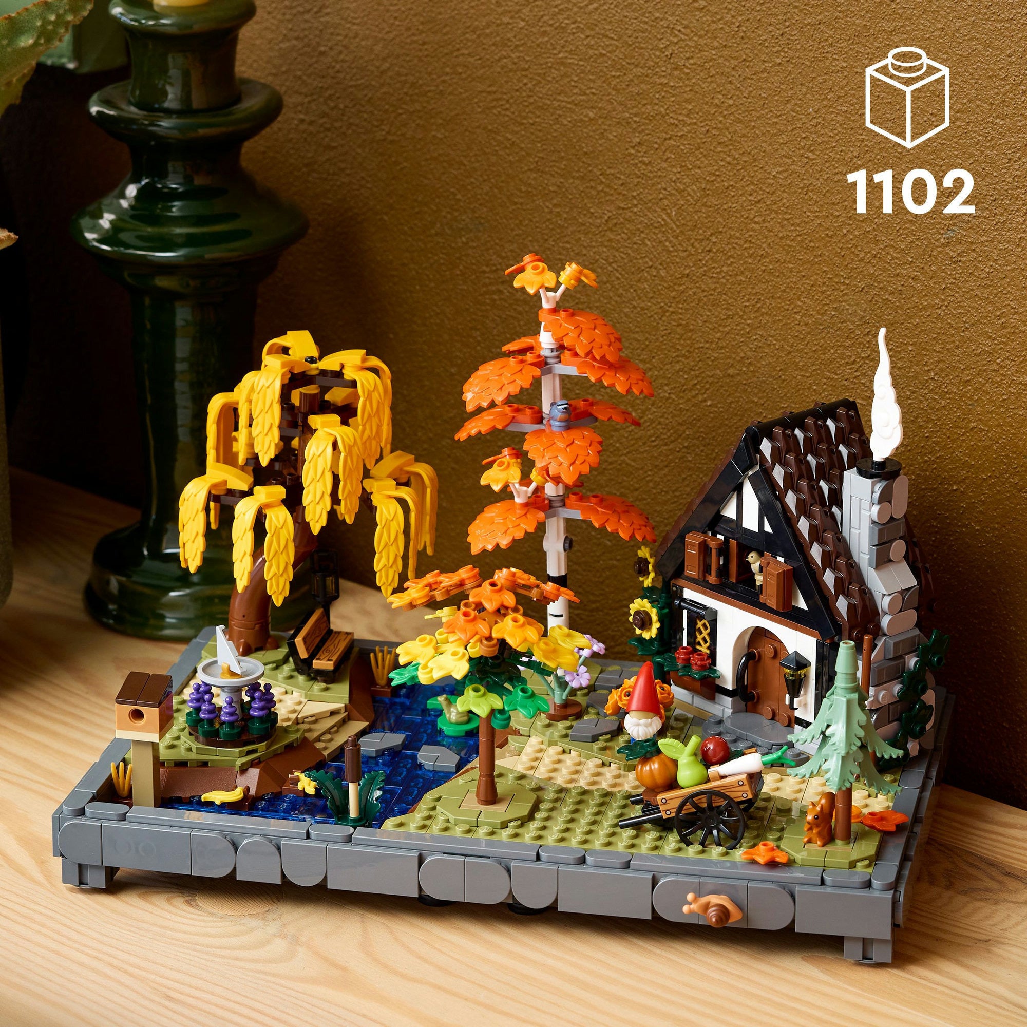 Lego icons - herfsttuin met cottage constructiespeelgoed (11372)