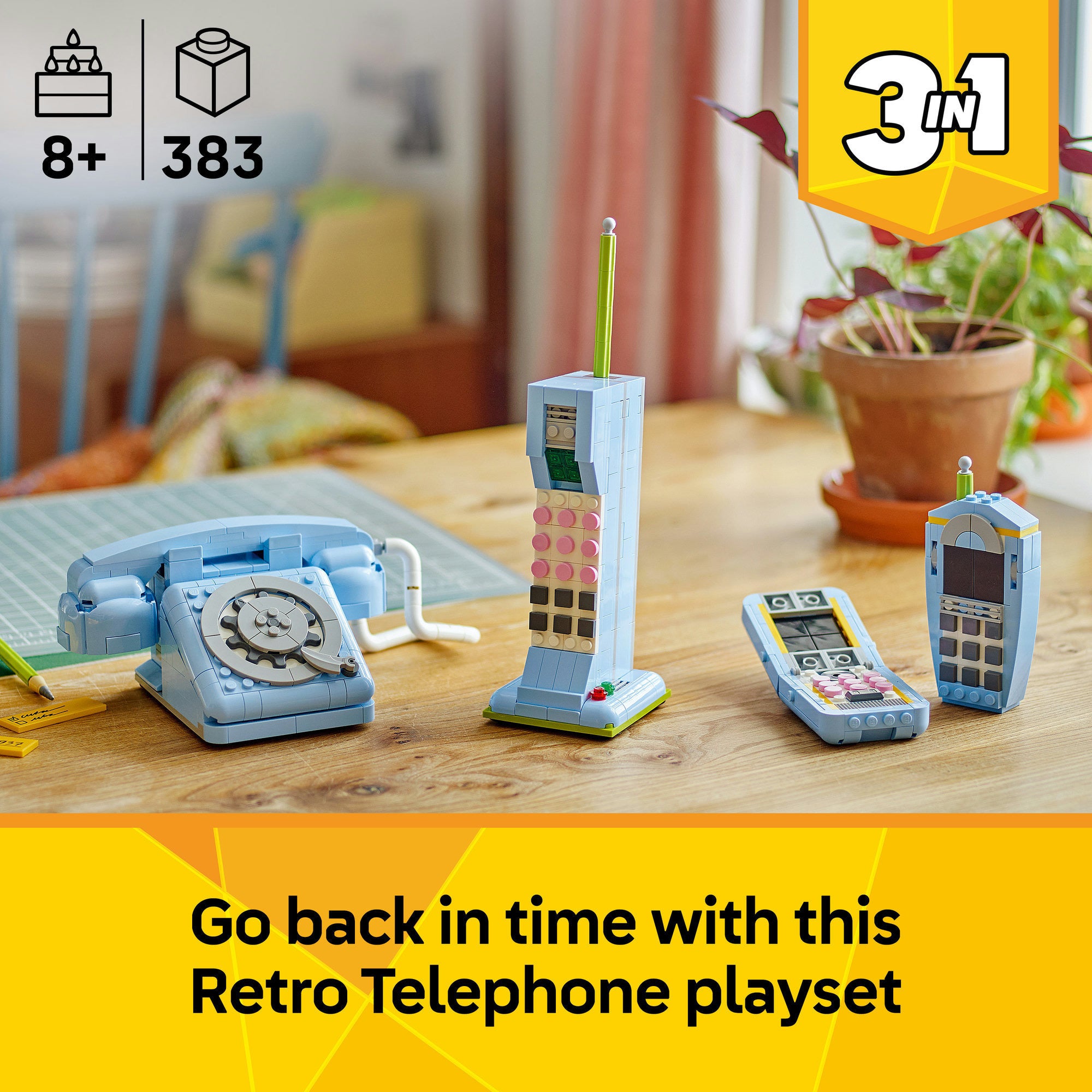 Lego ® creator 3in1 retro telefoon, vintage telefoon - 31174