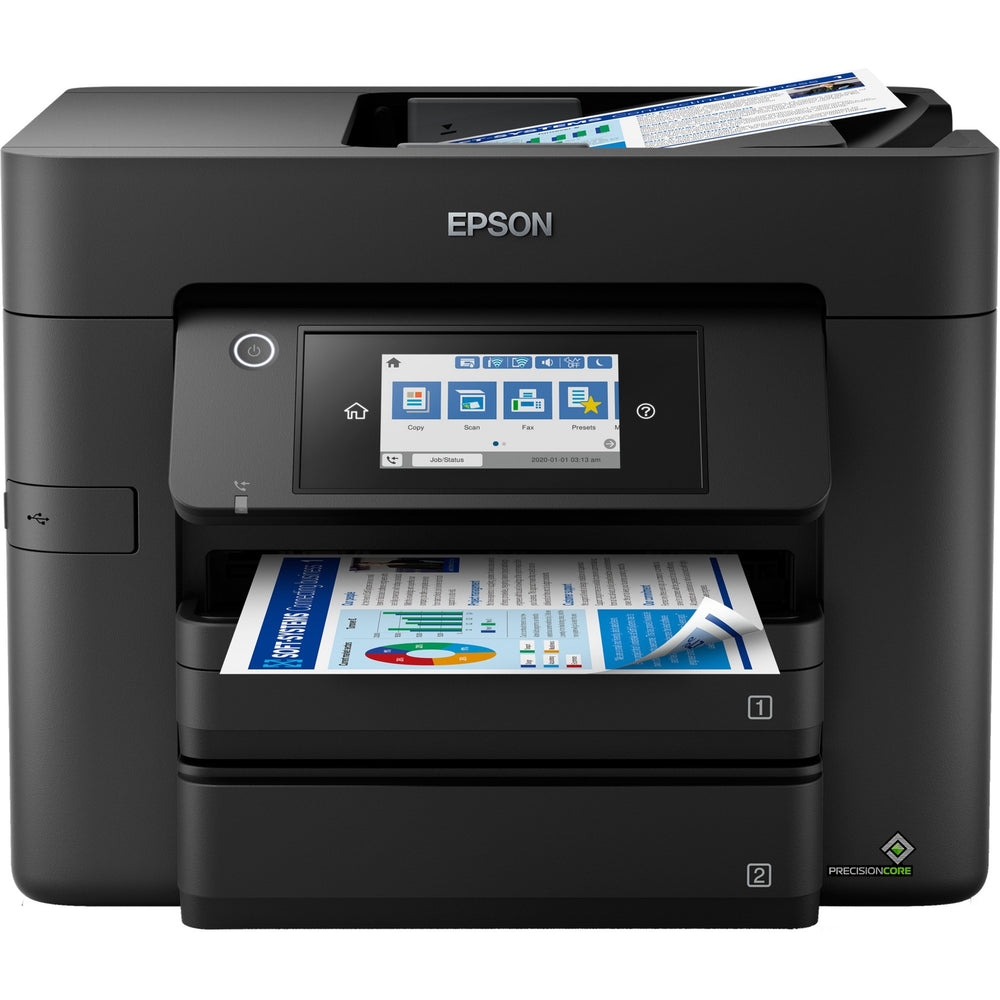 Epson workforce pro wf-4830dtwf all-in-one inkjetprinter met faxfunctie (zwart)