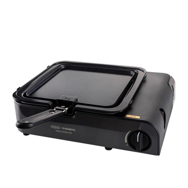 Cadac van cook flat plate grillplaat (zwart, 22 x 22 cm)