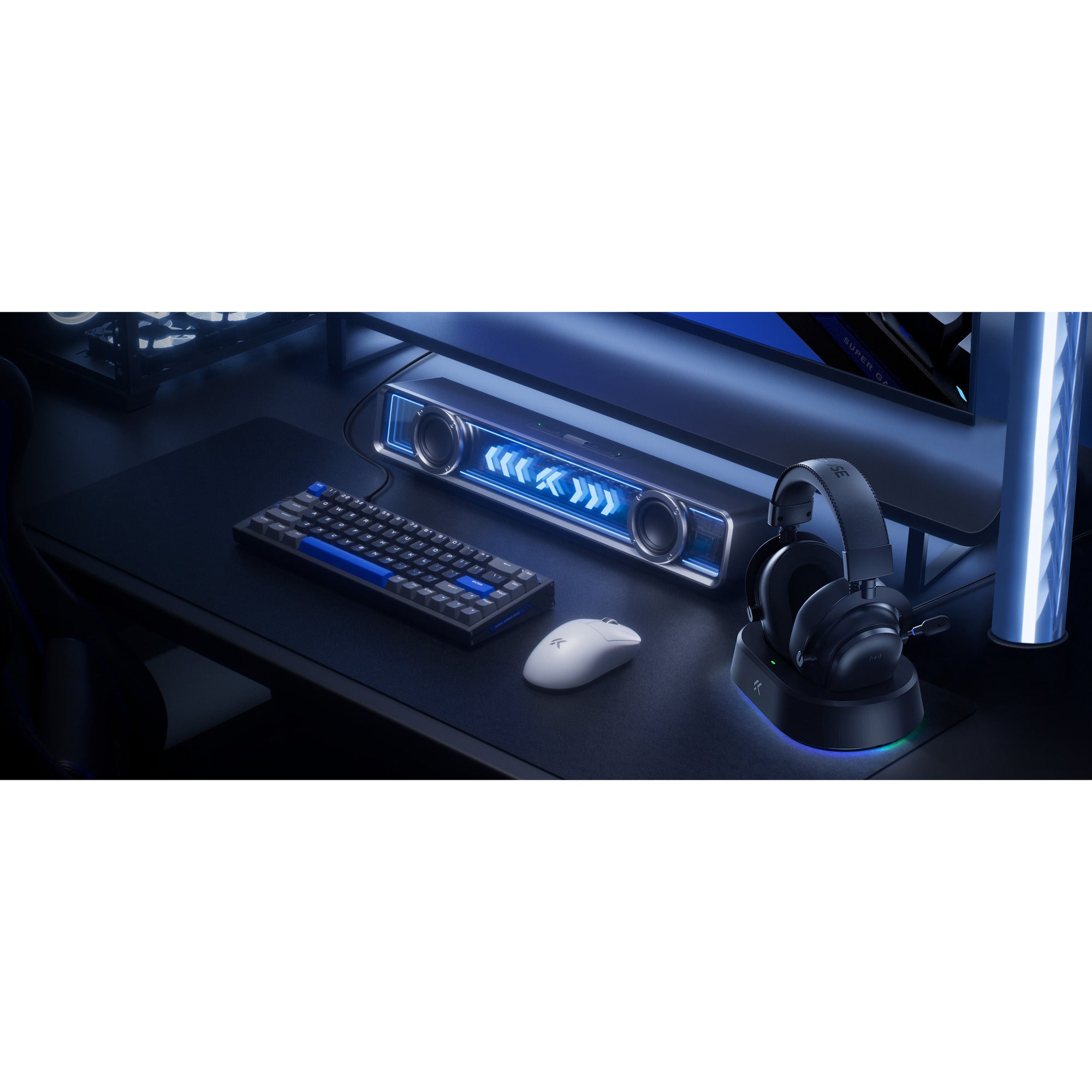 Mchose v9 turbo+ magnetic wireless over-ear gaming headset (rood, nintendo switch, playstation 4, playstation 5, mobiel, pc, 2.4g bluetooth usb)
