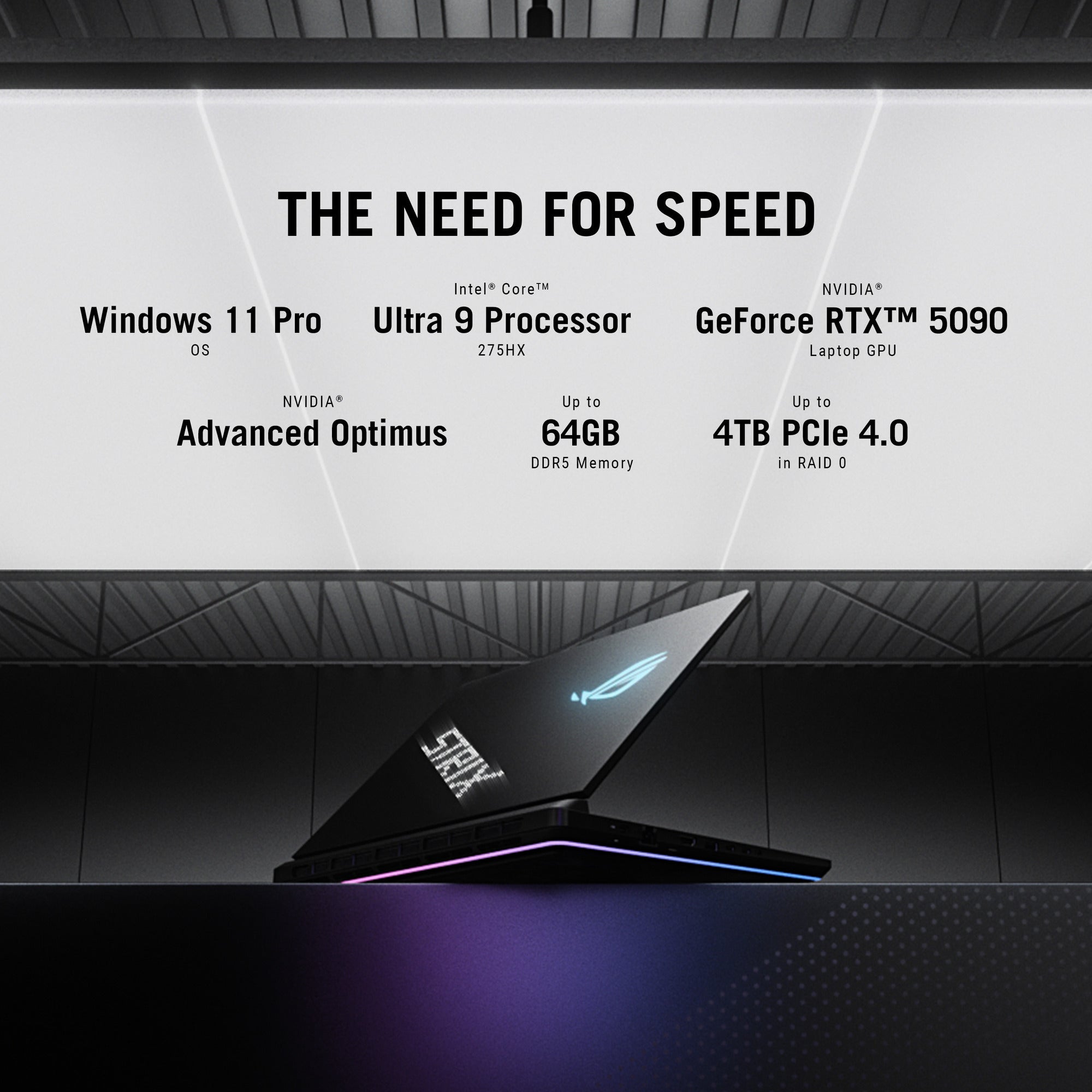 Asus rog strix scar 18 g835lx-sa012w 18 gaming laptop (zwart | core ultra 9 275hx | rtx 5090 | 64 gb | 4 tb ssd | 240 hz)