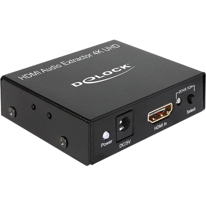 Delock hdmi audio extractor 4k adapter (zwart)