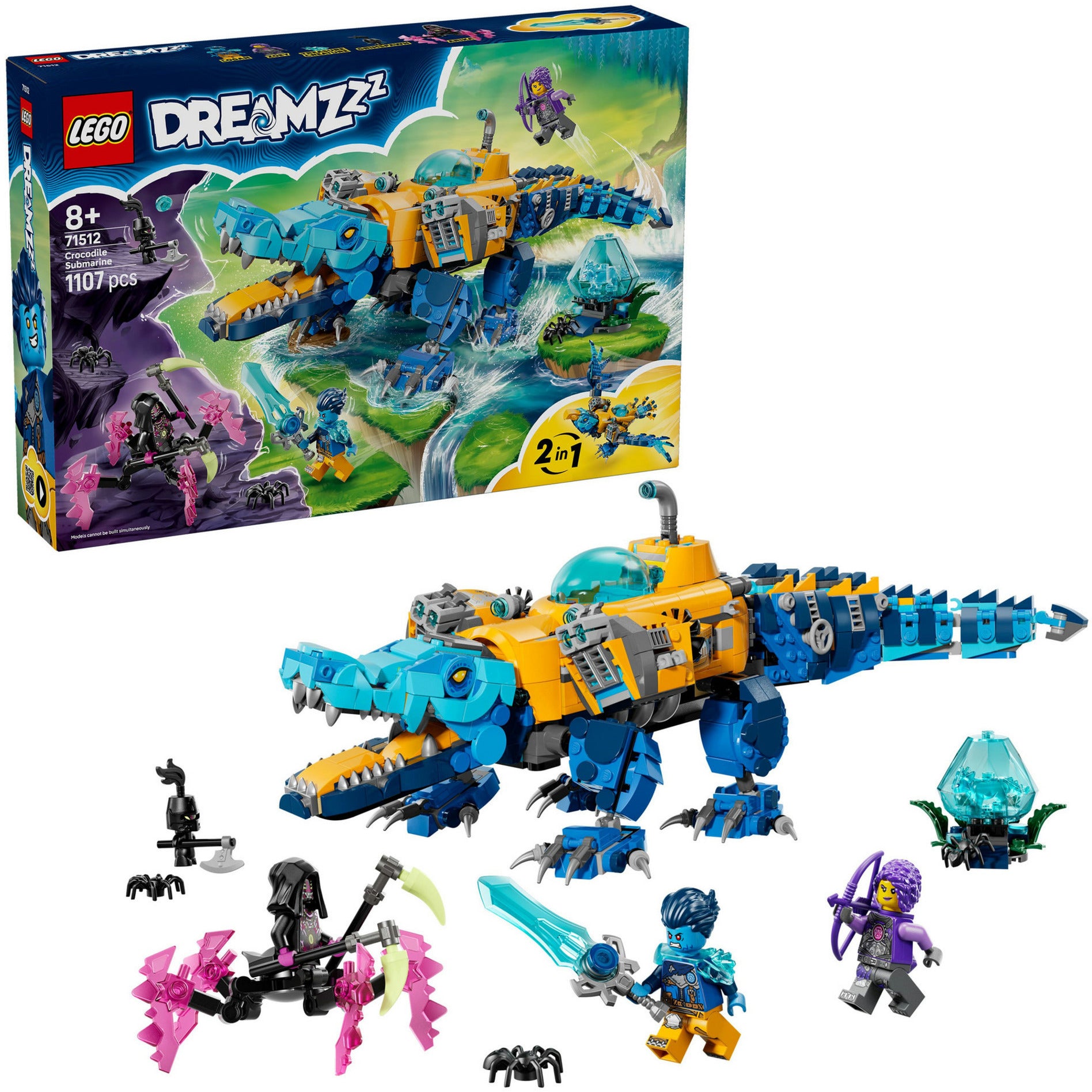Lego dreamzzz - 71512 - krokodilonderzeeër - speelset met droomfiguren