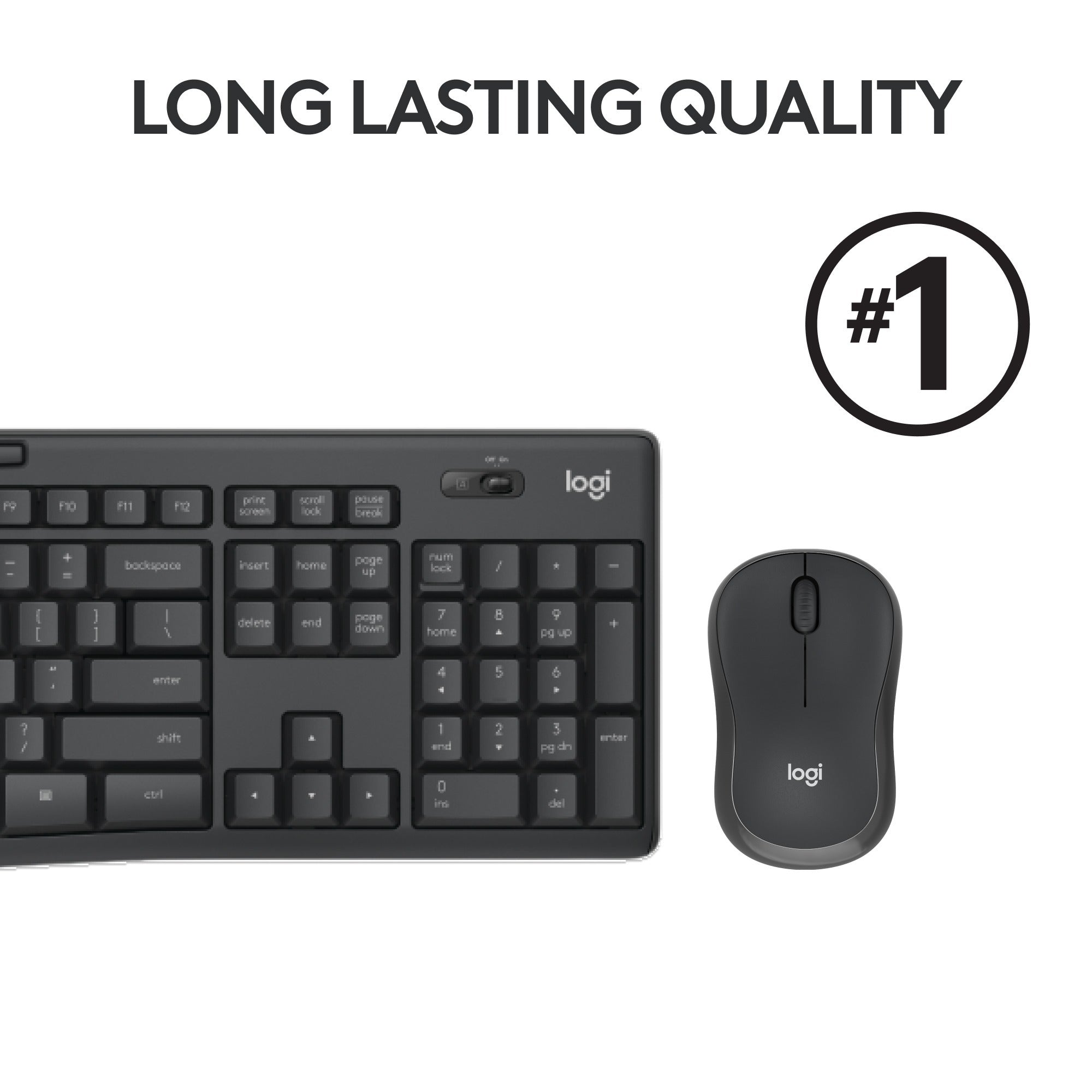 Logitech MK295 Silent draadloze toetsenbord- en muiscombinatie